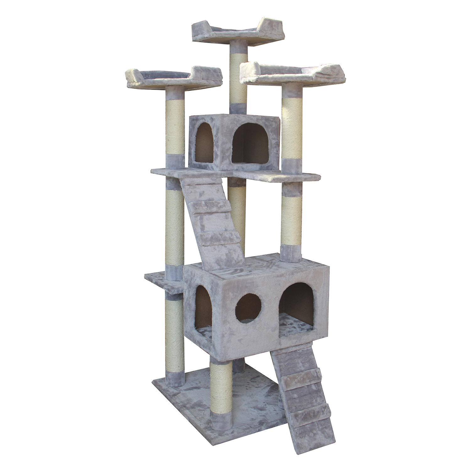 Jack and Vanilla Krabpaal Timeless Cat Trees (Home) - 50x50x170cm - Grijs