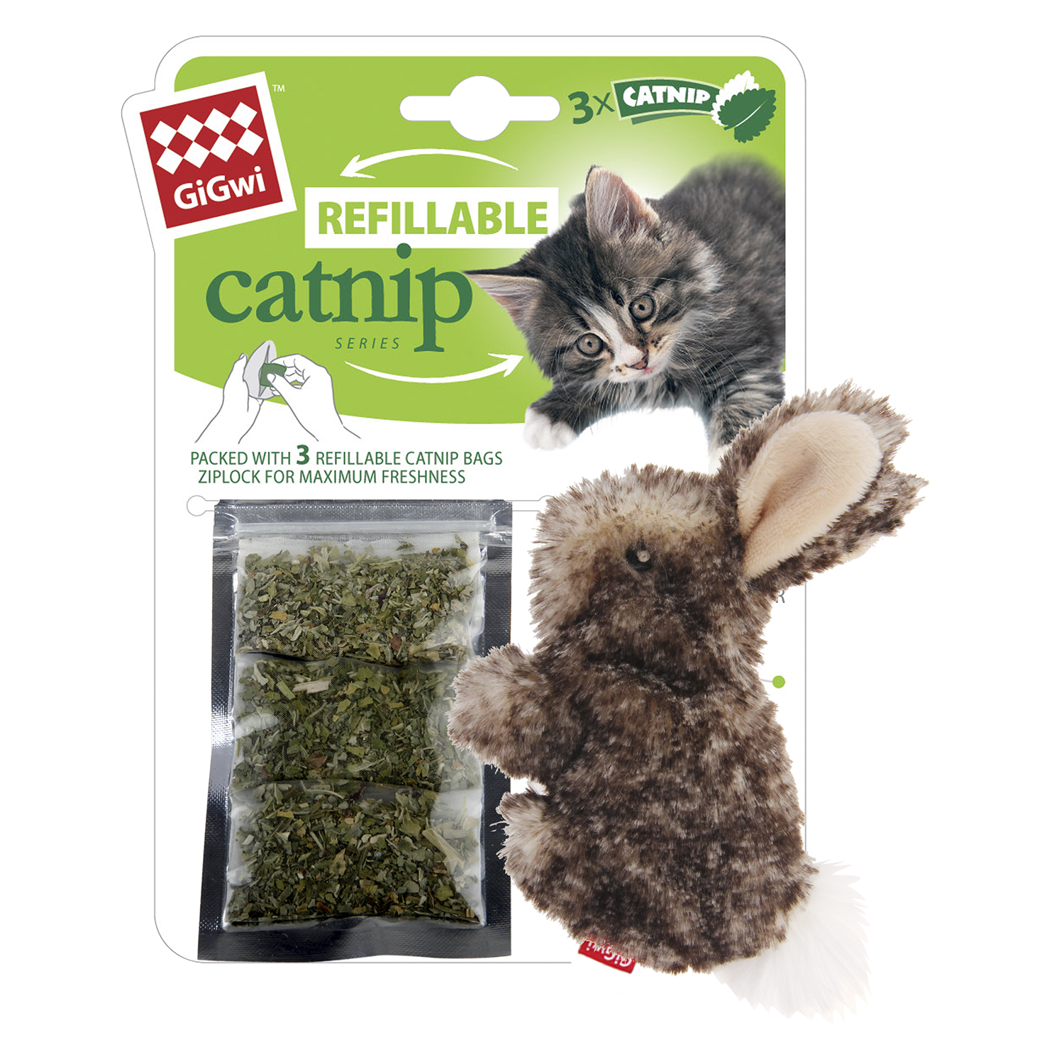 GiGwi Speeltjes Refillable Catnip -