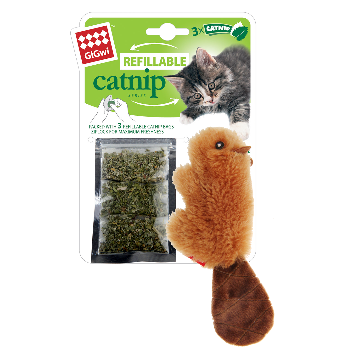 GiGwi Speeltjes Refillable Catnip -