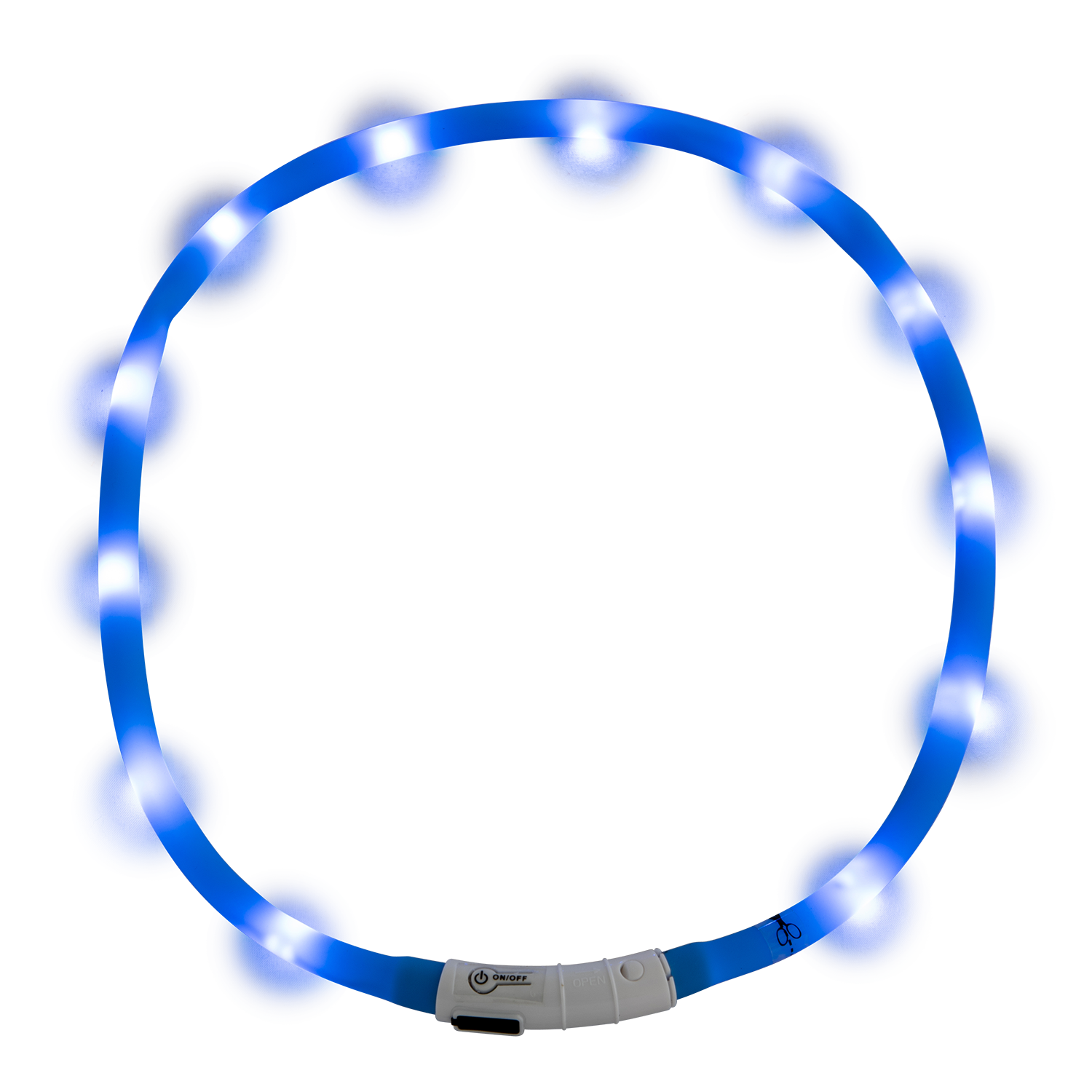 Jack and Vanilla LED halsband Sport LED Collars - 20-75cm - Blauw