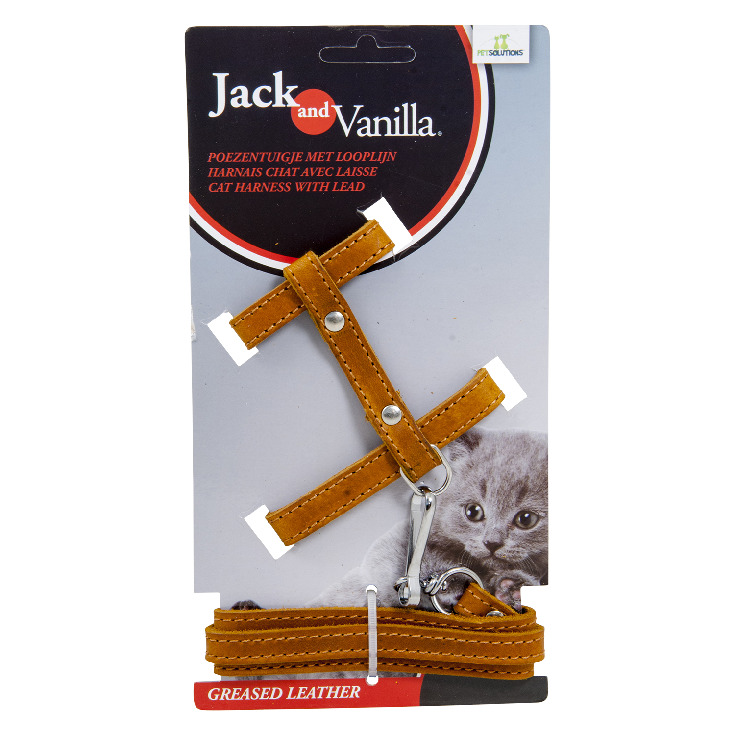 Jack and Vanilla Timeless Greased Leather Kattentuigje