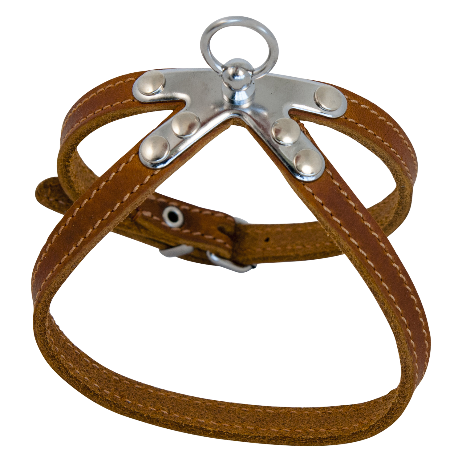 Jack and Vanilla Springtuigje Timeless Greased Leather - 10mmx40cm - Cognac