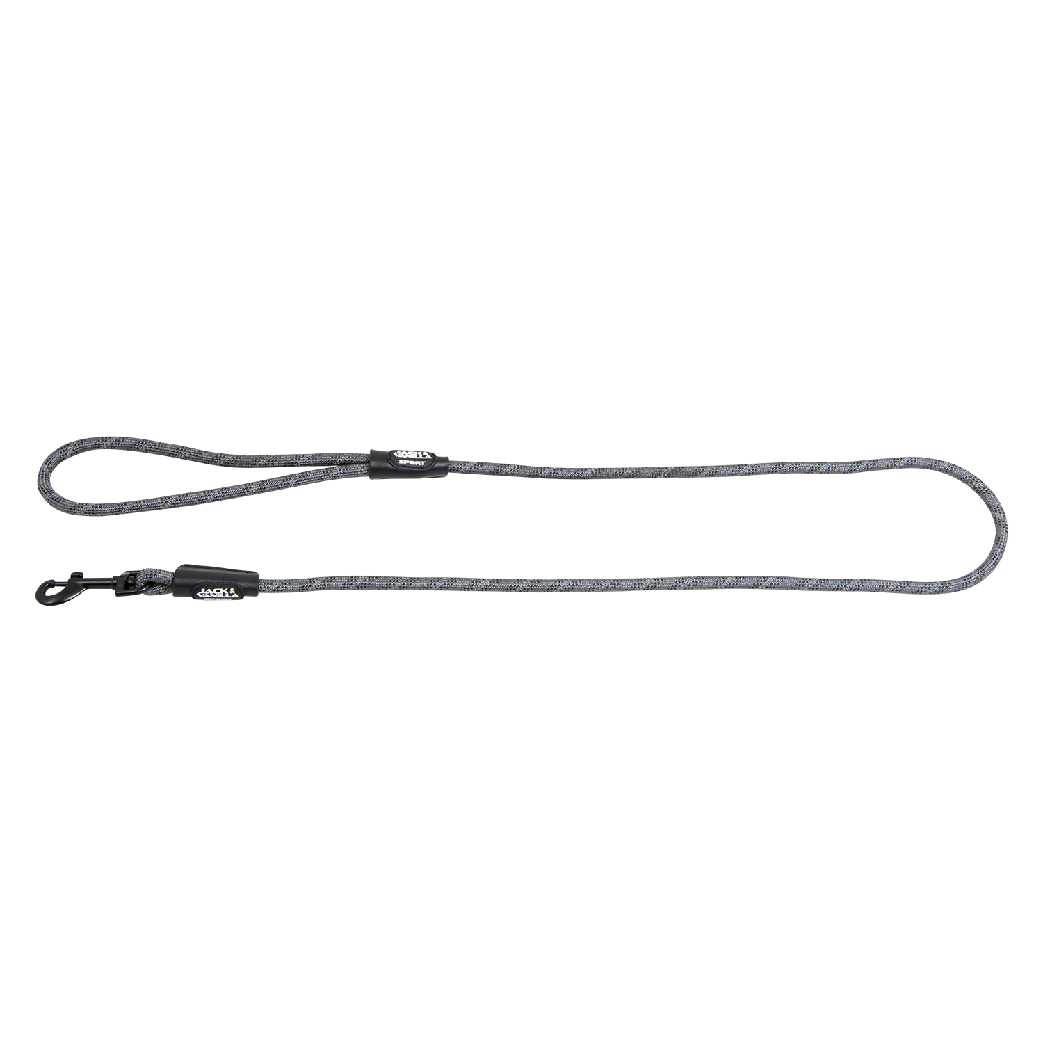 Jack and Vanilla Leiband met haak Sport Luminous Dots - 8mmx120cm - Grijs