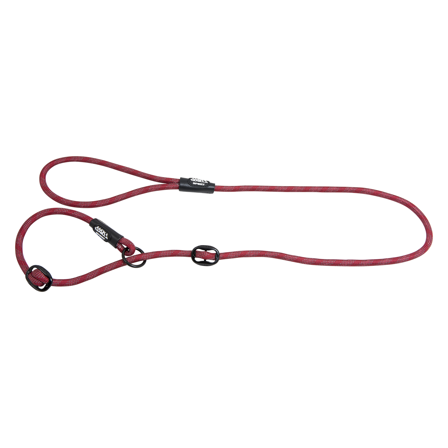 Jack and Vanilla Sliplijn Sport Luminous Dots - 8mmx140cm - Rood