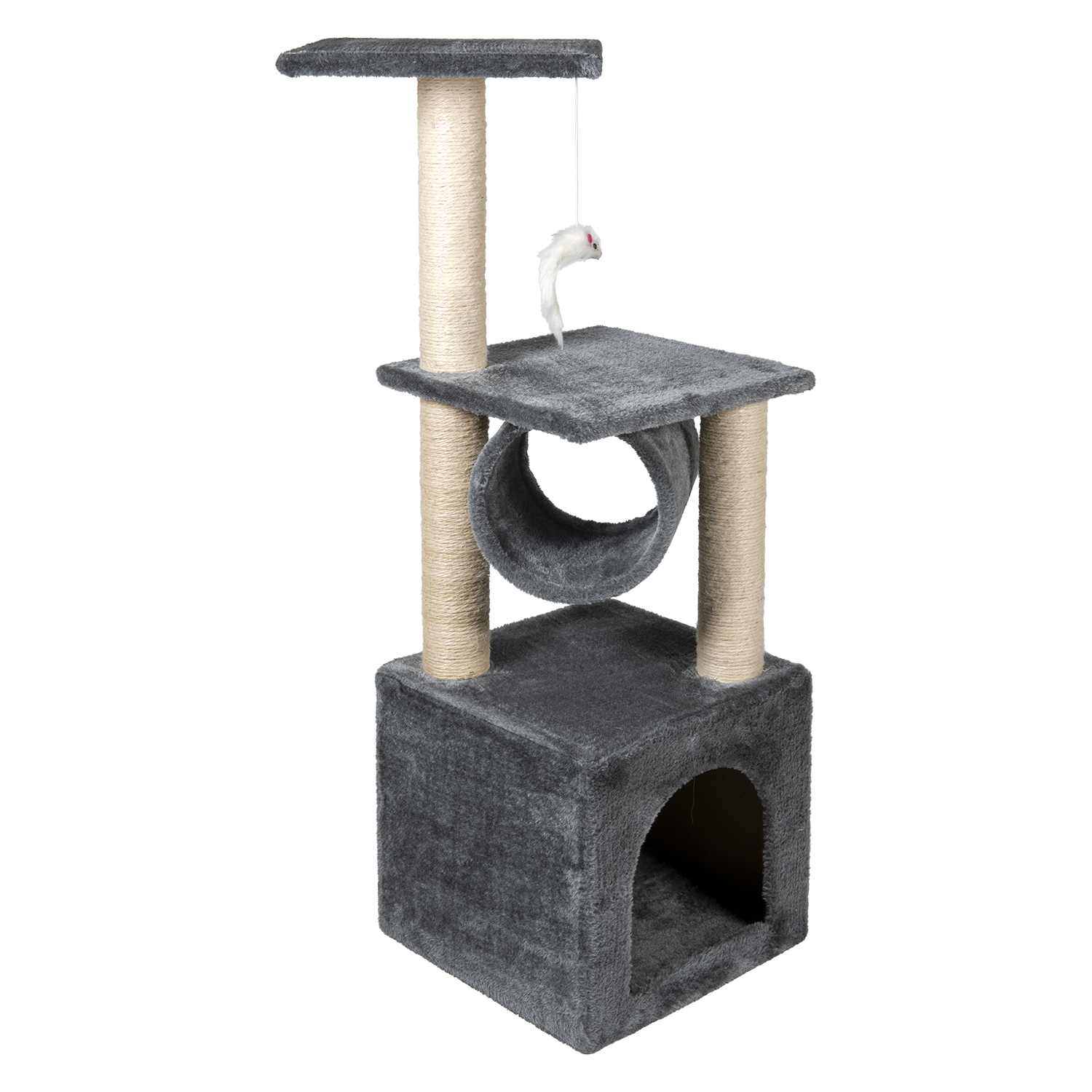 Jack and Vanilla Krabpaal Timeless Cat Trees (Home) - 30x30x90cm - Grijs