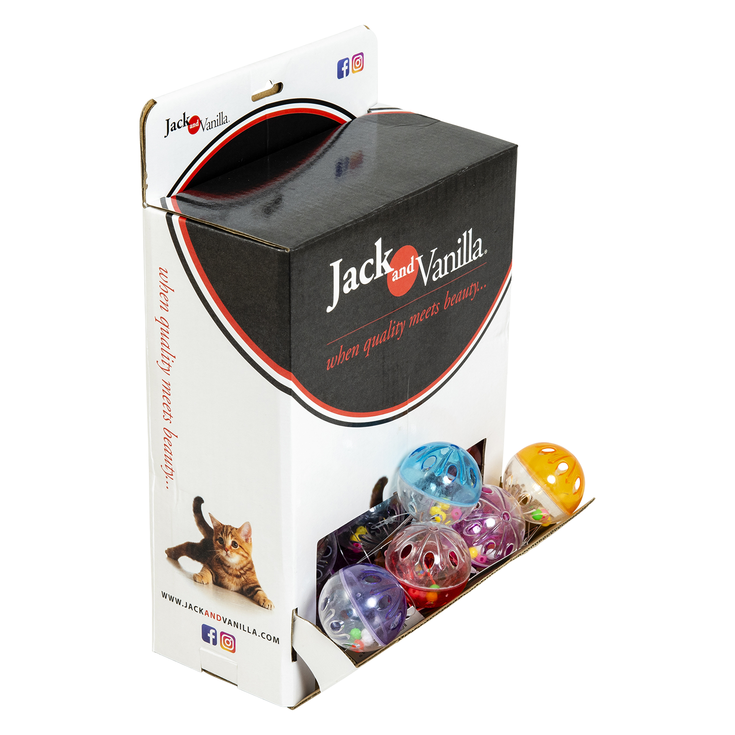 Jack and Vanilla speeltje voor katten, meerkleurig, 4,5 cm