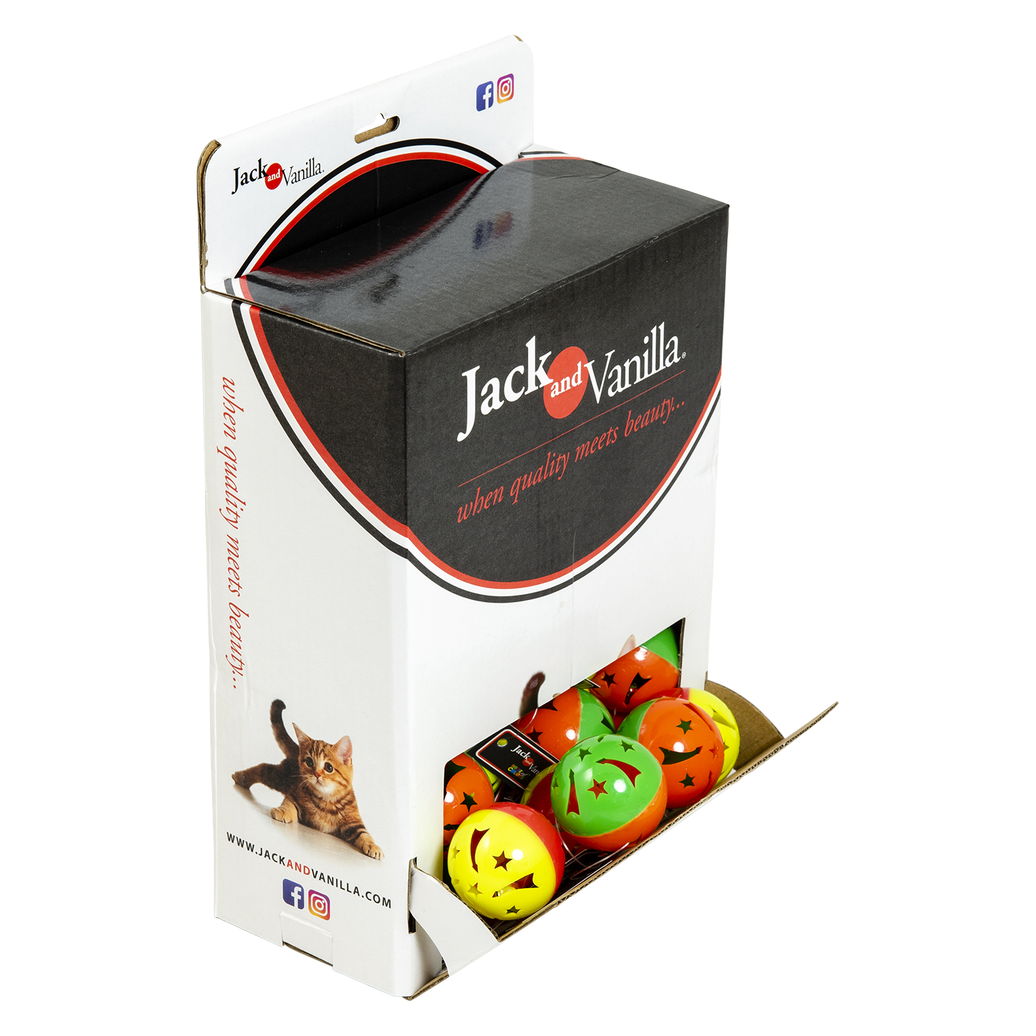 Jack and Vanilla speeltje voor katten, meerkleurig, 4 cm