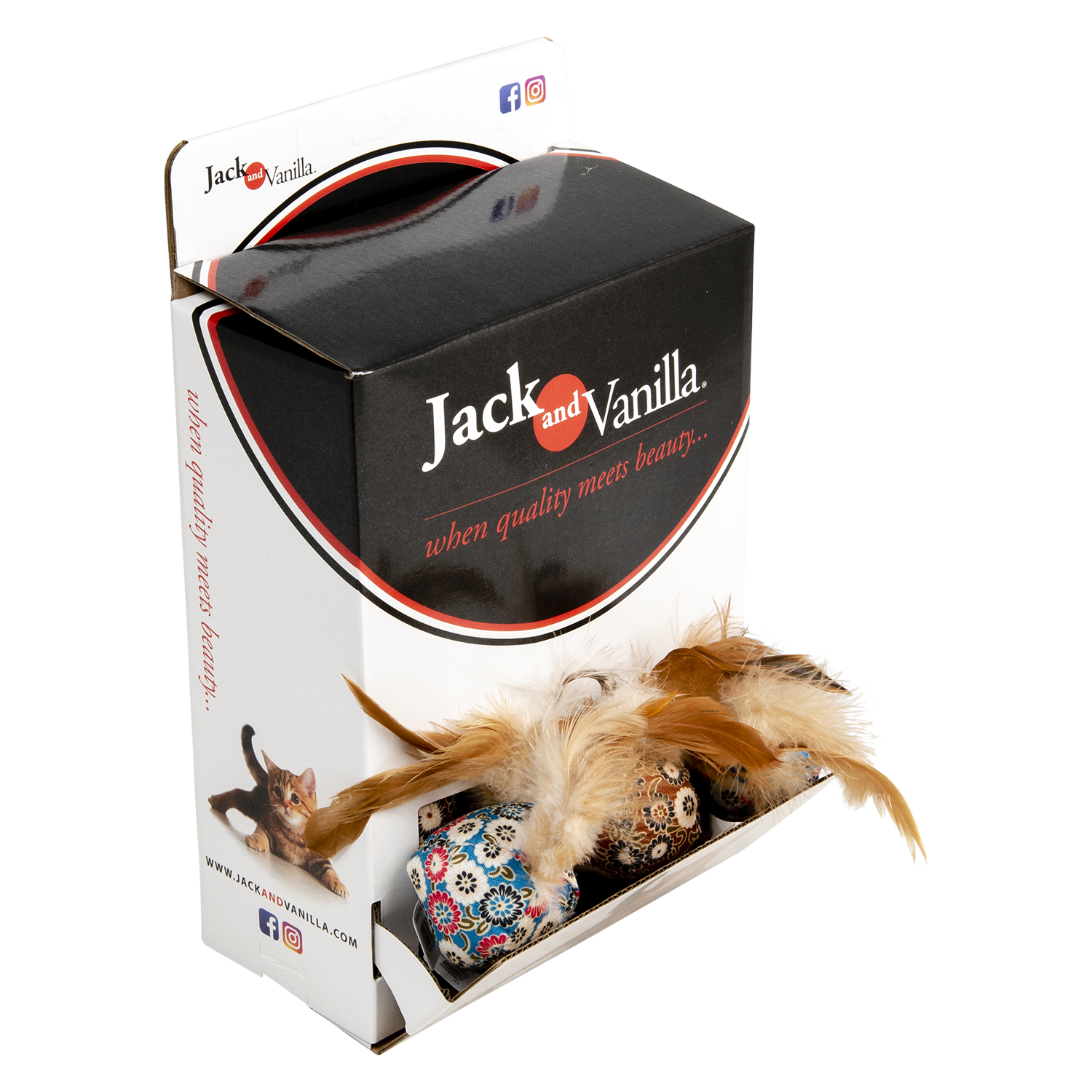 Jack and Vanilla Kattenspeeltje House of Colors Cat Toys - 7cm - Assorti