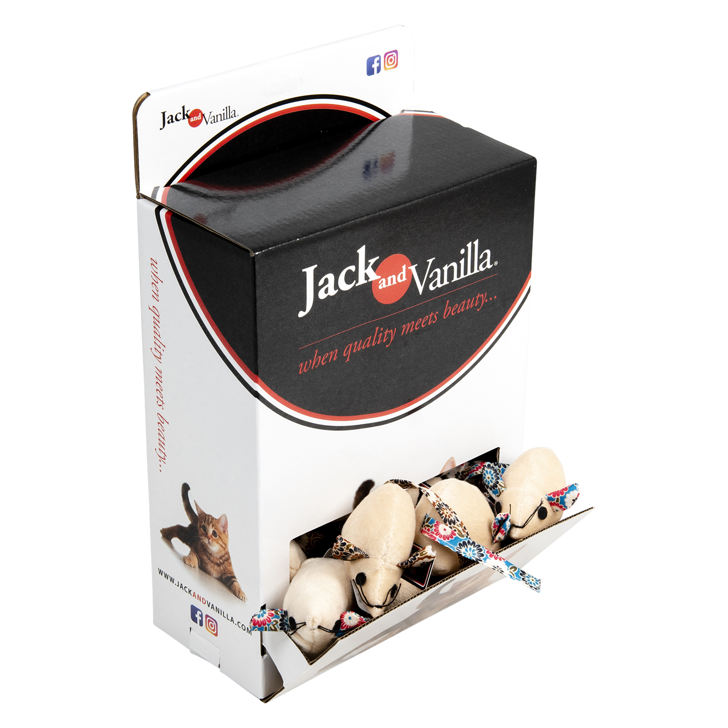 Jack and Vanilla Kattenspeeltje House of Colors Cat Toys - 9cm - Assorti
