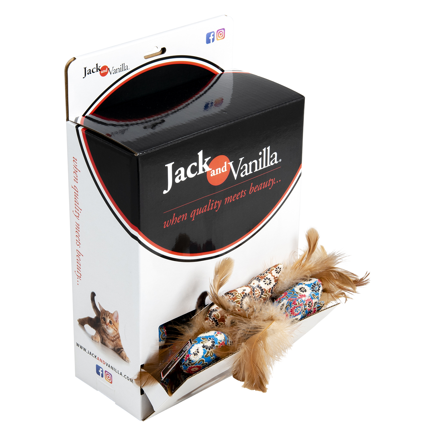 Jack and Vanilla Kattenspeeltje House of Colors Cat Toys - 7cm - Assorti