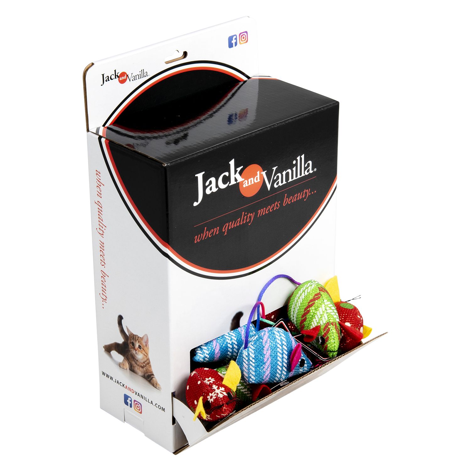 Jack and Vanilla Kattenspeeltje House of Colors Cat Toys - 5cm - Assorti
