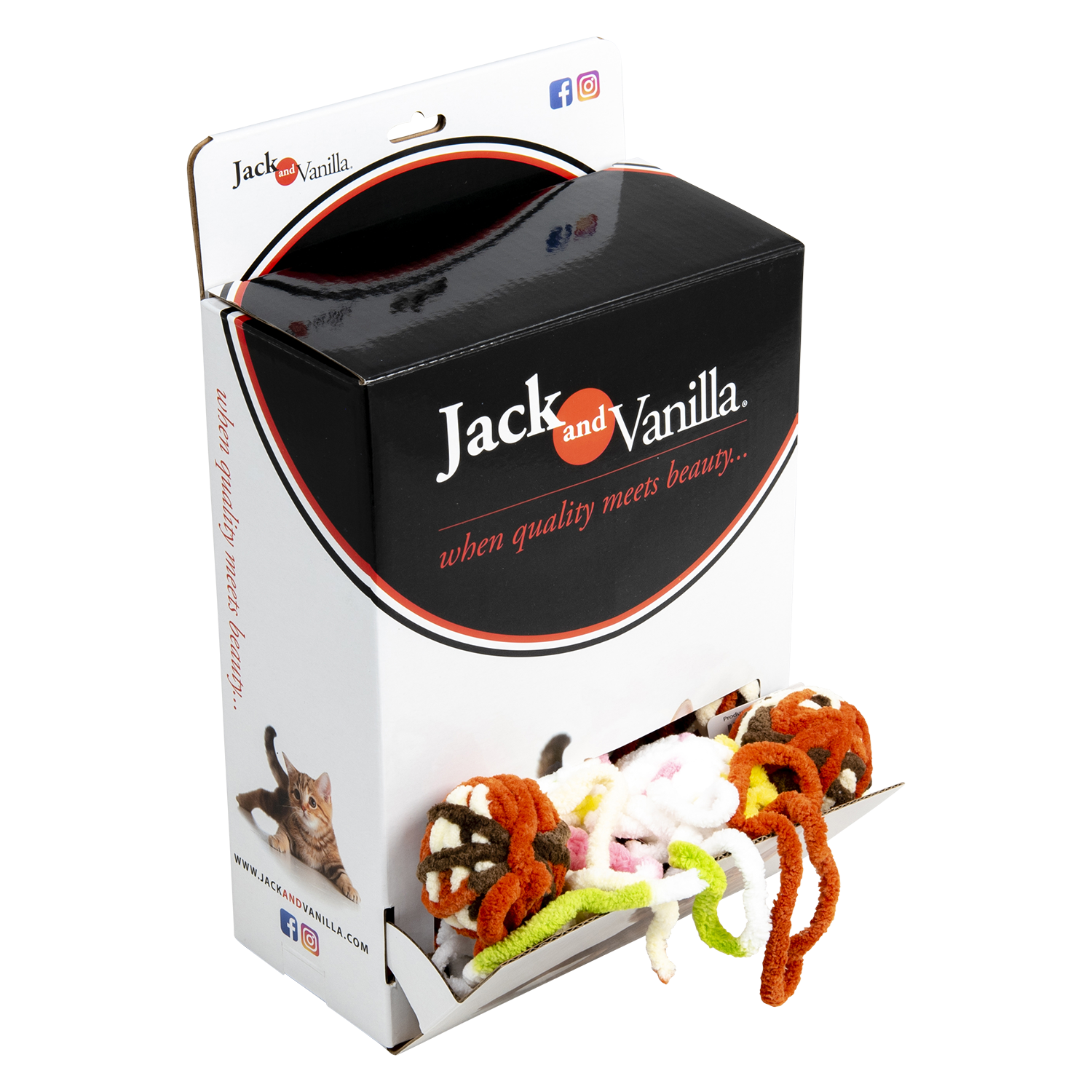 Jack and Vanilla Kattenspeeltje House of Colors Cat Toys - Ø5cm - Meerkleurig