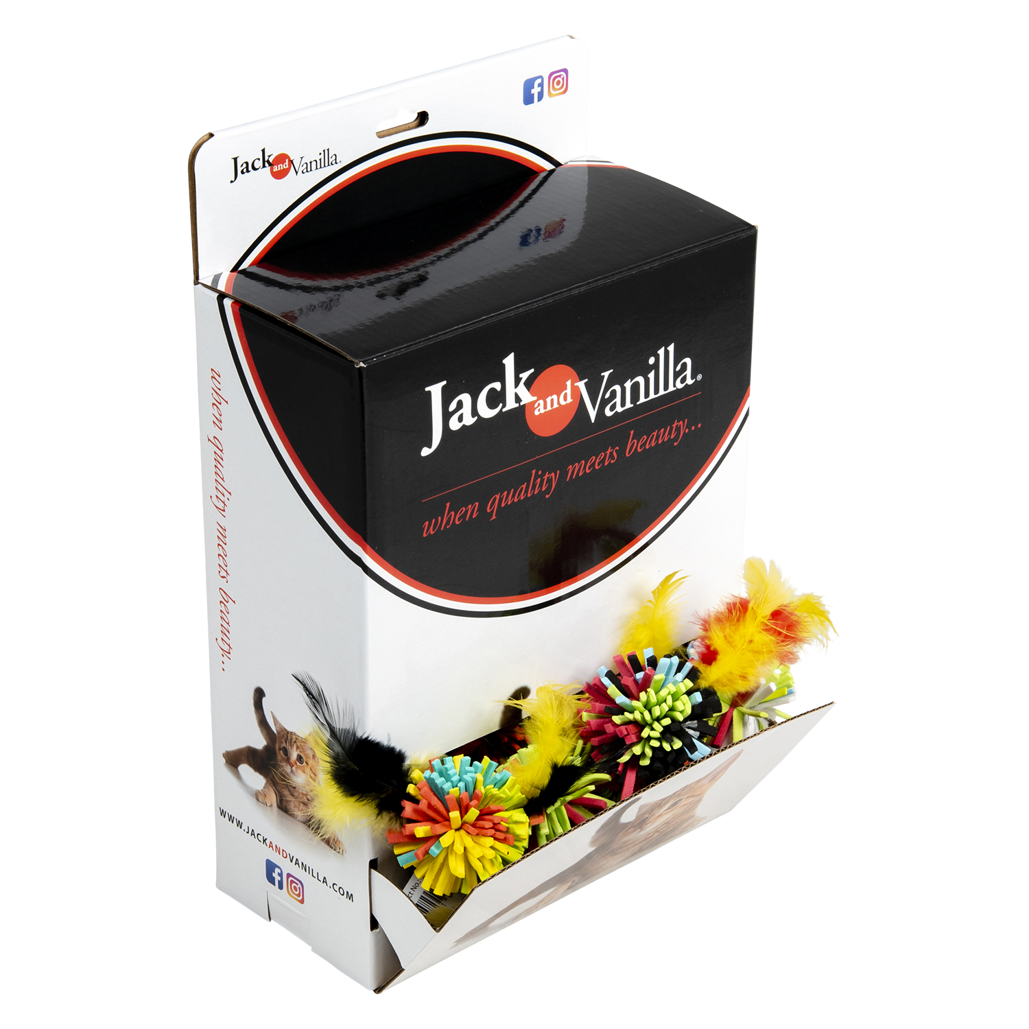 Jack and Vanilla Kattenspeeltje House of Colors Cat Toys - 7cm - Assorti