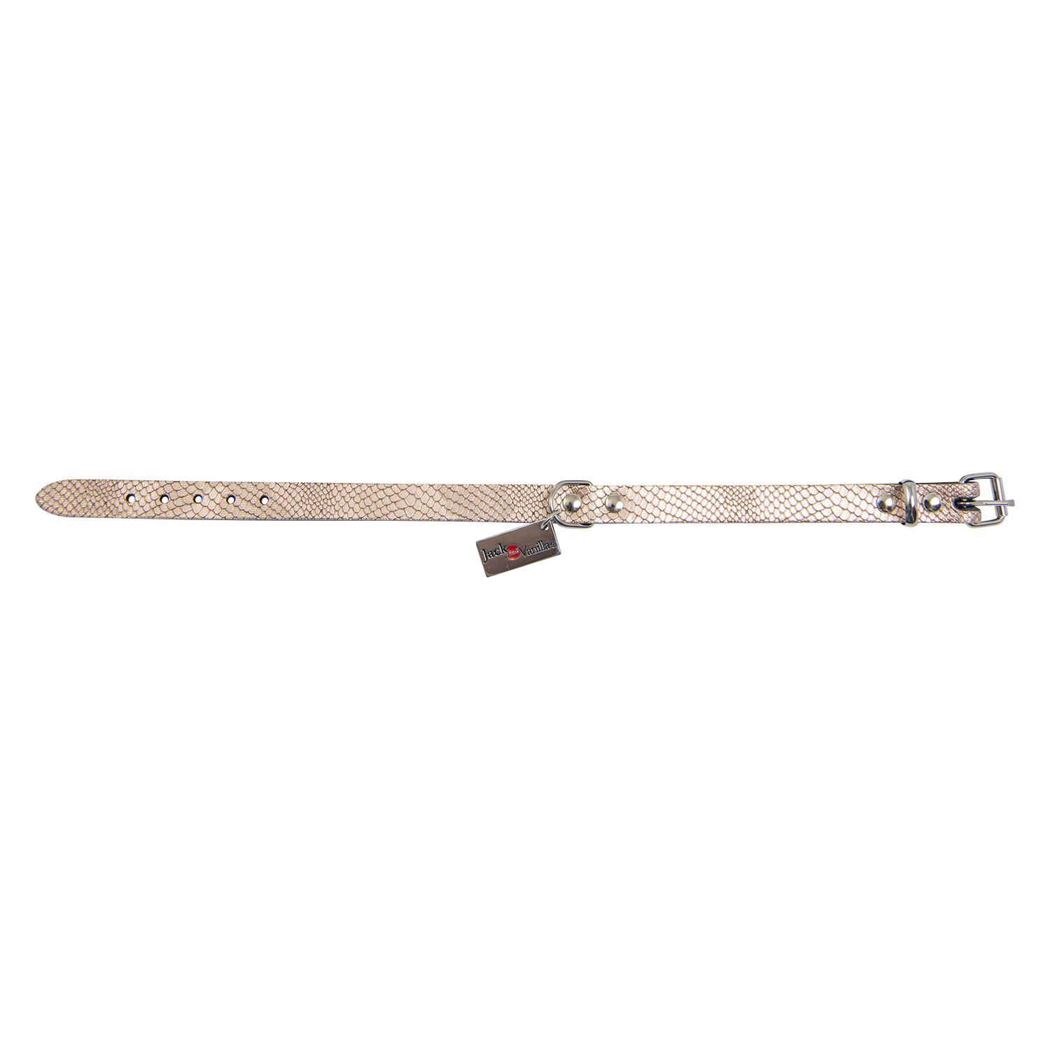 Jack and Vanilla Halsband 5th Avenue Monaco - 18mmx45cm - Snake Roze