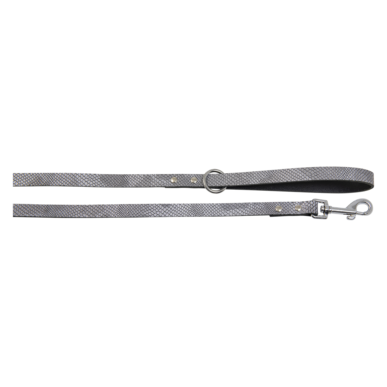 Jack and Vanilla Leiband 5th Avenue Monaco - 14mmx100cm - Snake Zilver