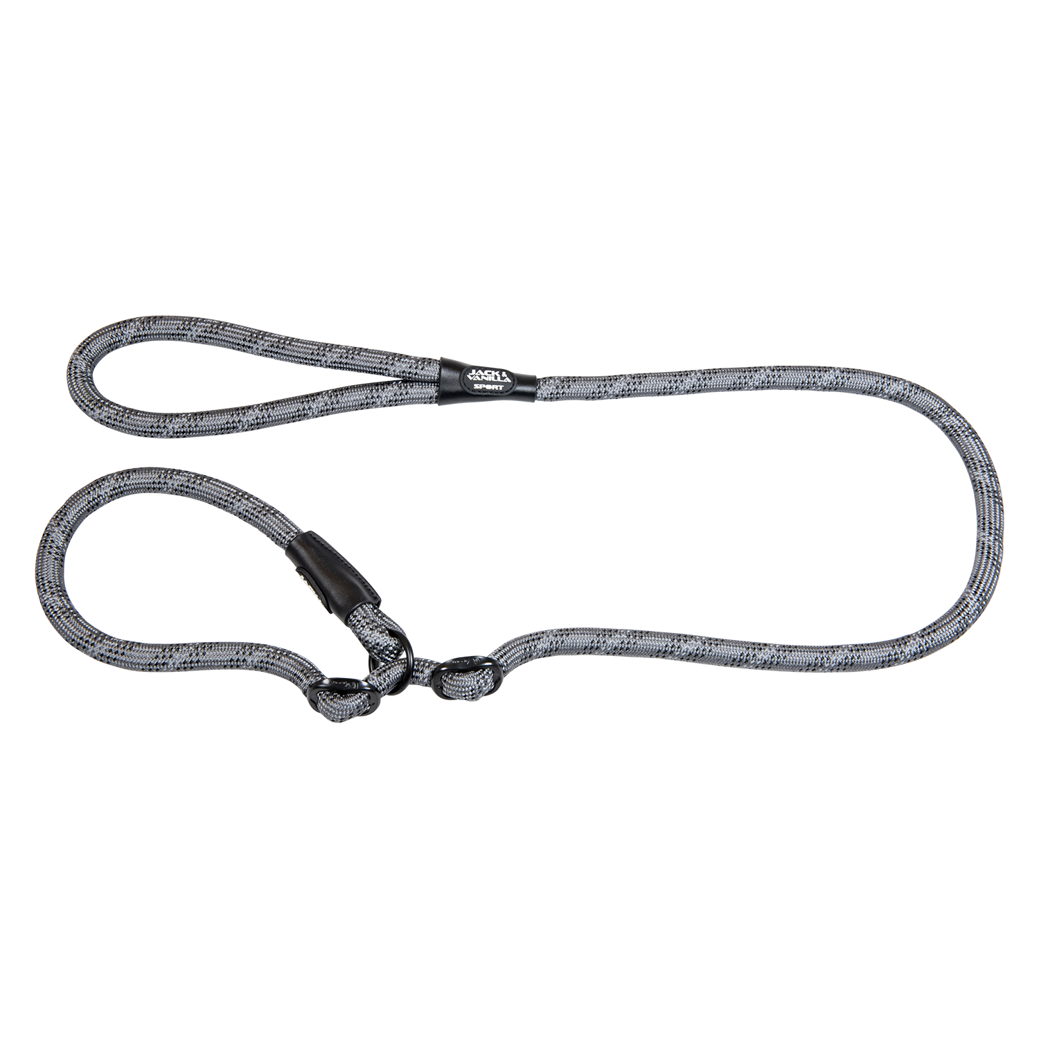 Jack and Vanilla Sliplijn Sport Luminous Dots - 12mmx140cm - Grijs