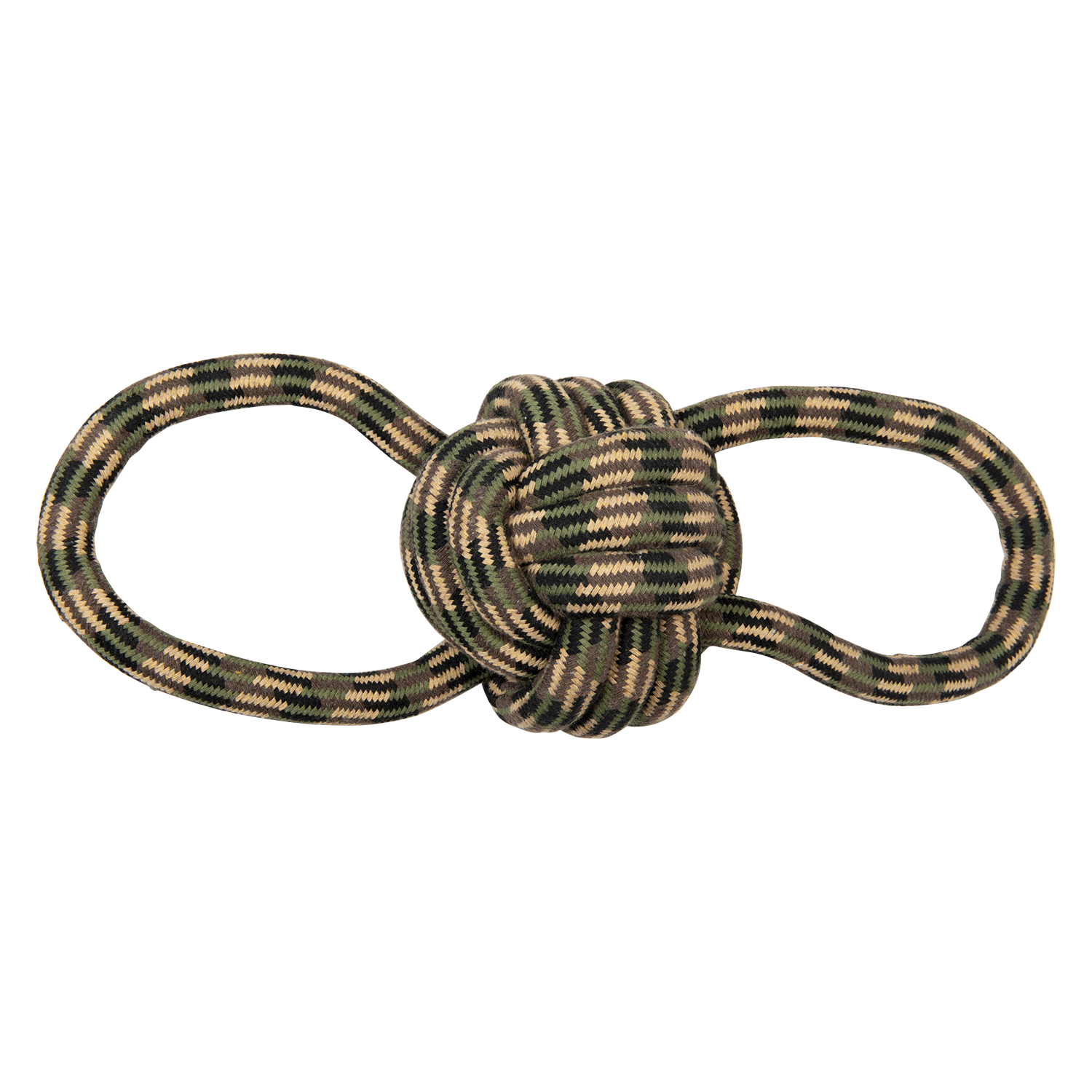 Jack and Vanilla Hondenspeeltje Sport Camouflage - 43cm - Groen/Bruin
