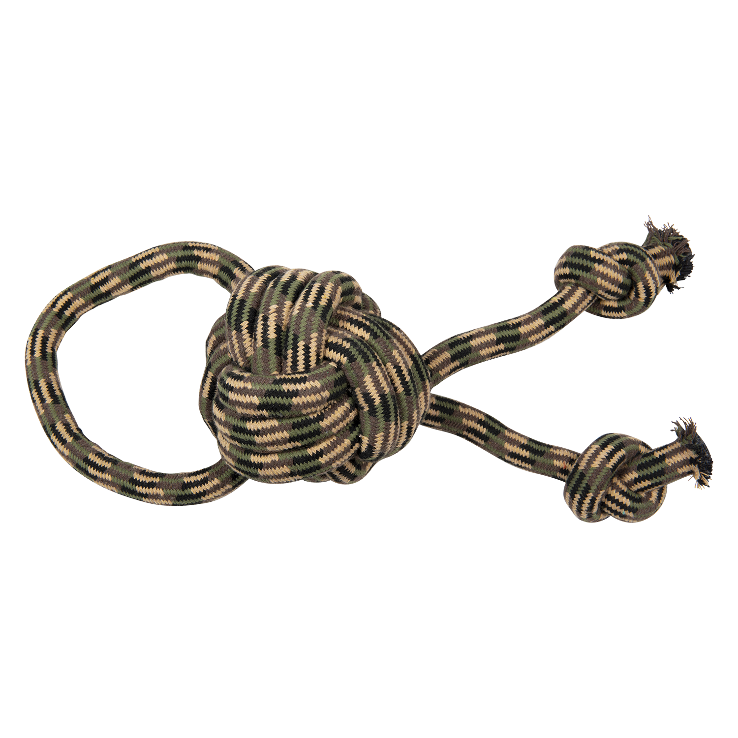 Jack and Vanilla Hondenspeeltje Sport Camouflage - 48cm - Groen/Bruin