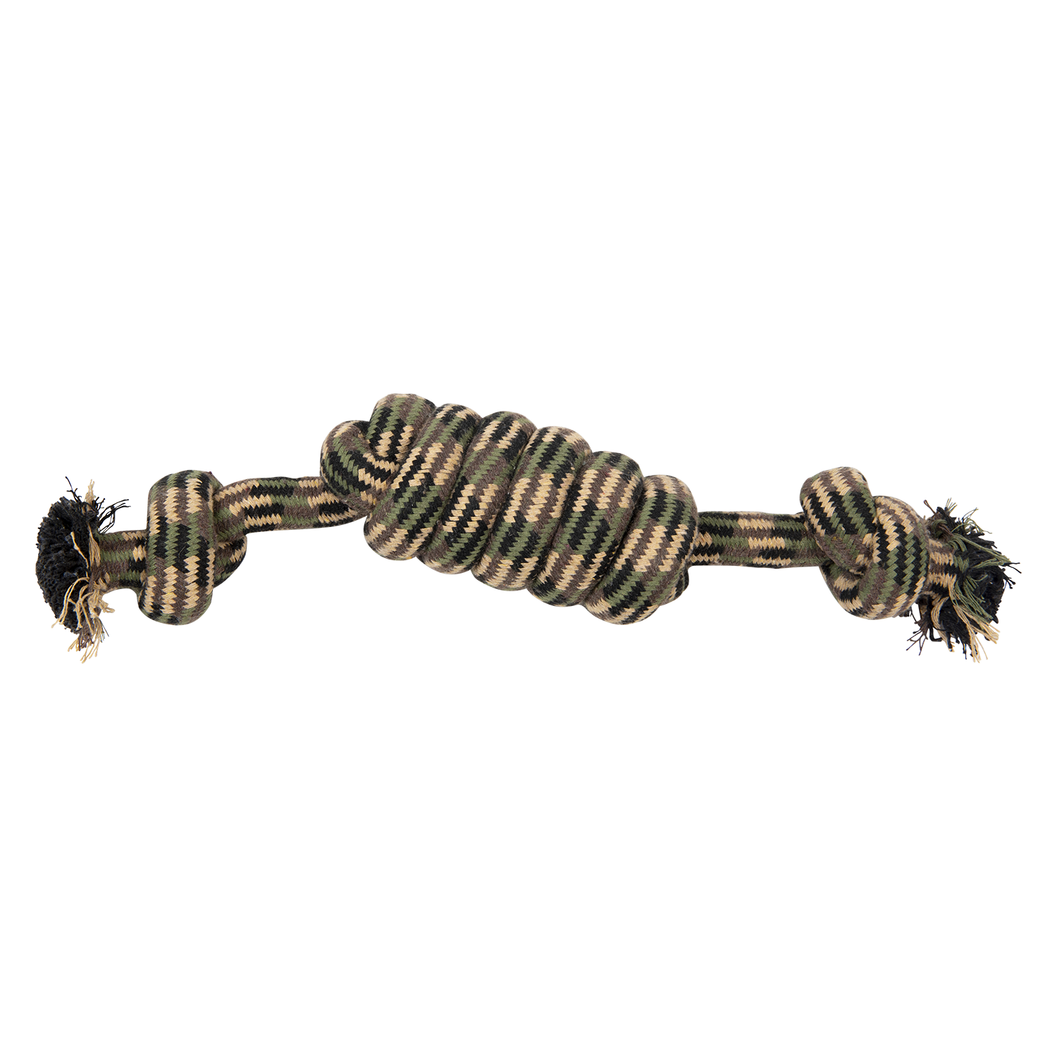 Jack and Vanilla Kauwknoop Sport Camouflage - 43cm - Groen/Bruin