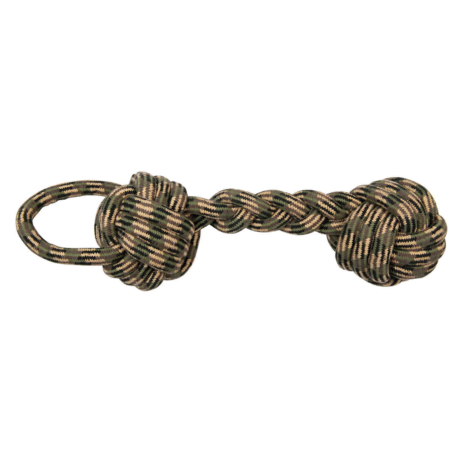 Jack and Vanilla Hondenspeeltje Sport Camouflage - 64cm - Groen/Bruin