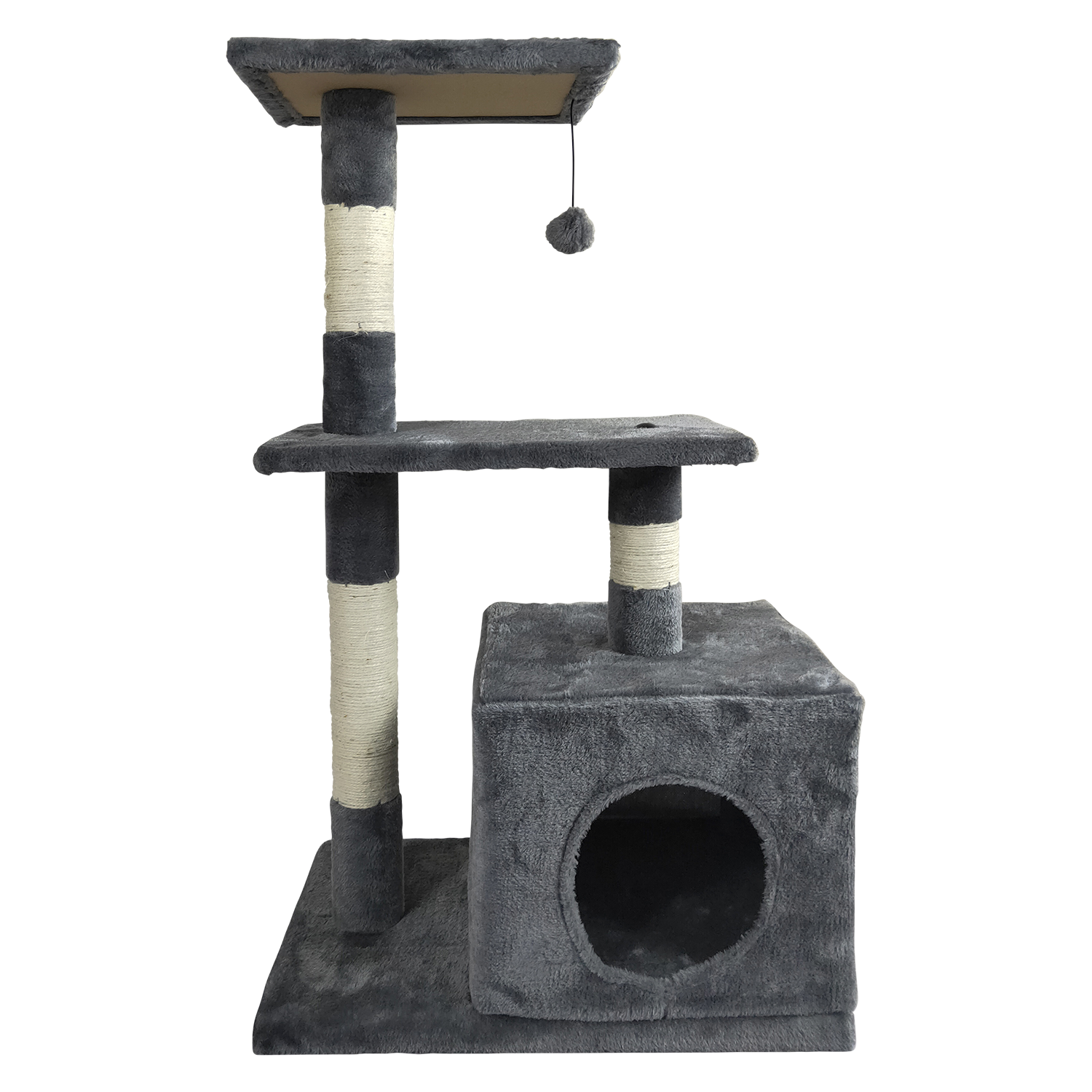 Jack and Vanilla Krabpaal Timeless Cat Trees (Home) - 50x30x80cm - Grijs