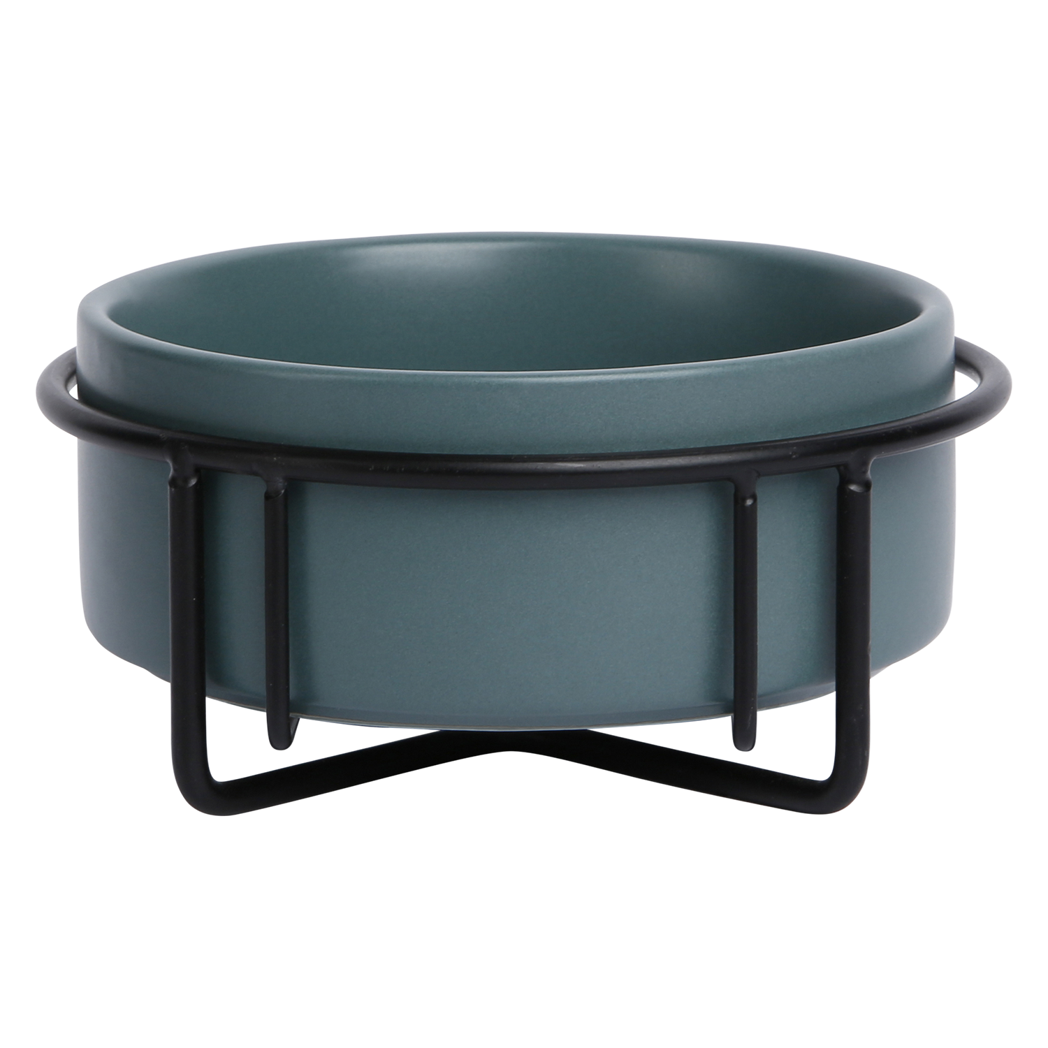 Jack and Vanilla Keramische voerbak metaal 5th Avenue Bon Appetit (5th) - 14x14x7cm - Groen