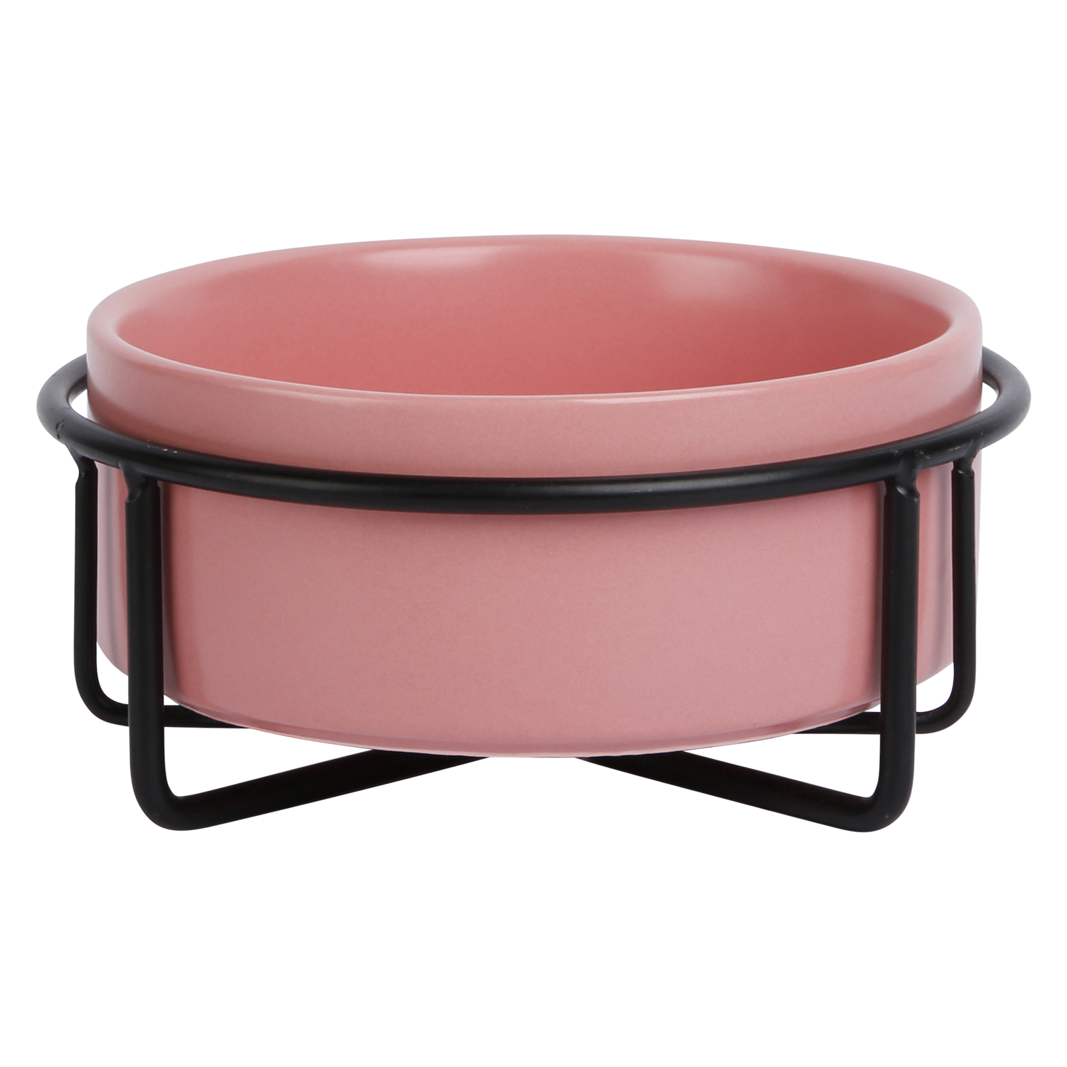 Jack and Vanilla Keramische voerbak metaal 5th Avenue Bon Appetit (5th) - 14x14x7cm - Roze