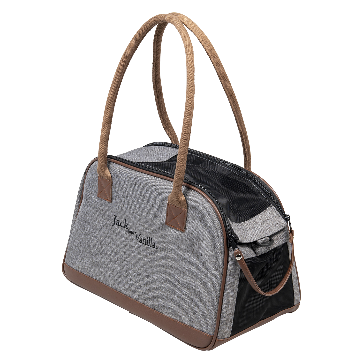 Jack and Vanilla draagtas voor honden en katten, grijs, 41 cm