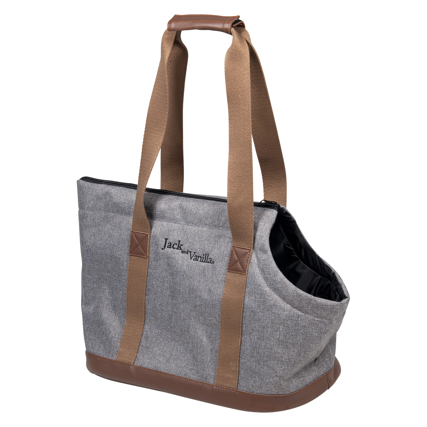 Jack and Vanilla Draagtas 5th Avenue Bizou - 41x21x31cm - Grijs/Bruin
