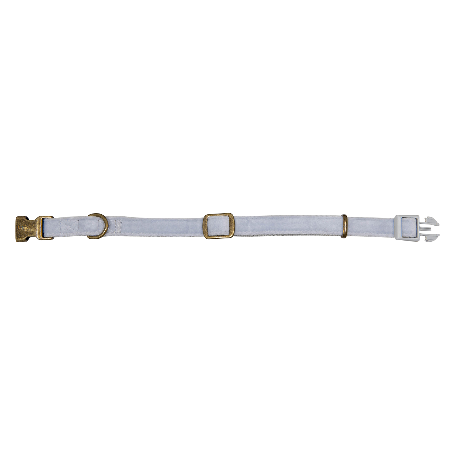 Jack and Vanilla Halsband 5th Avenue Velvet - 10mmx24-35cm - Smoke
