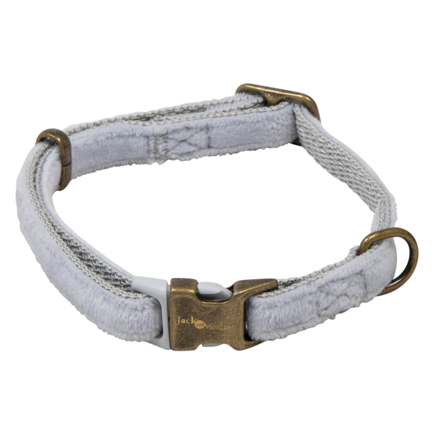 Jack and Vanilla Halsband 5th Avenue Velvet - 15mmx35-55cm - Smoke