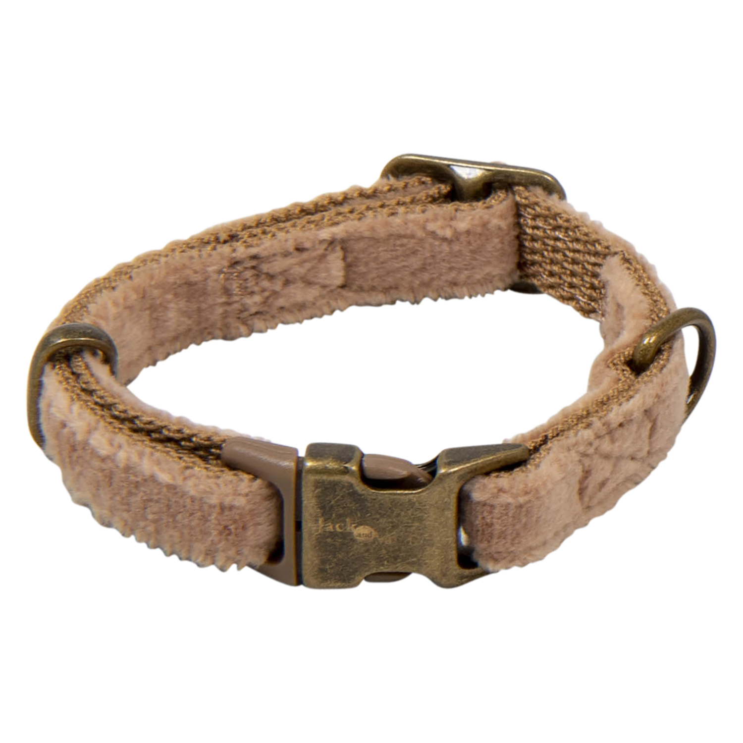Jack and Vanilla Halsband 5th Avenue Velvet - 10mmx18-24cm - Camel