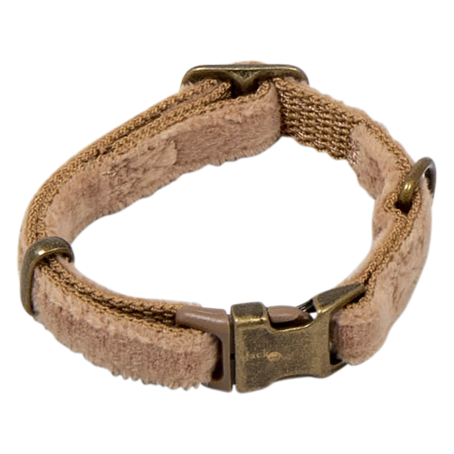 Jack and Vanilla Halsband 5th Avenue Velvet - 10mmx24-35cm - Camel