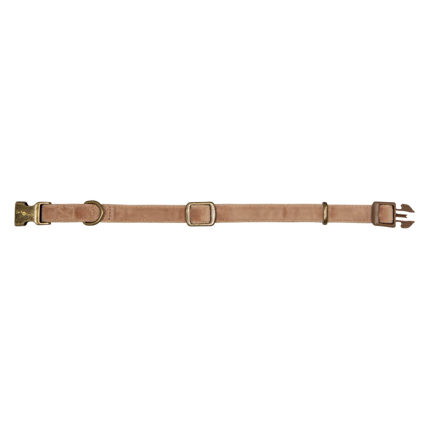 Jack and Vanilla Halsband 5th Avenue Velvet - 15mmx31-46cm - Camel