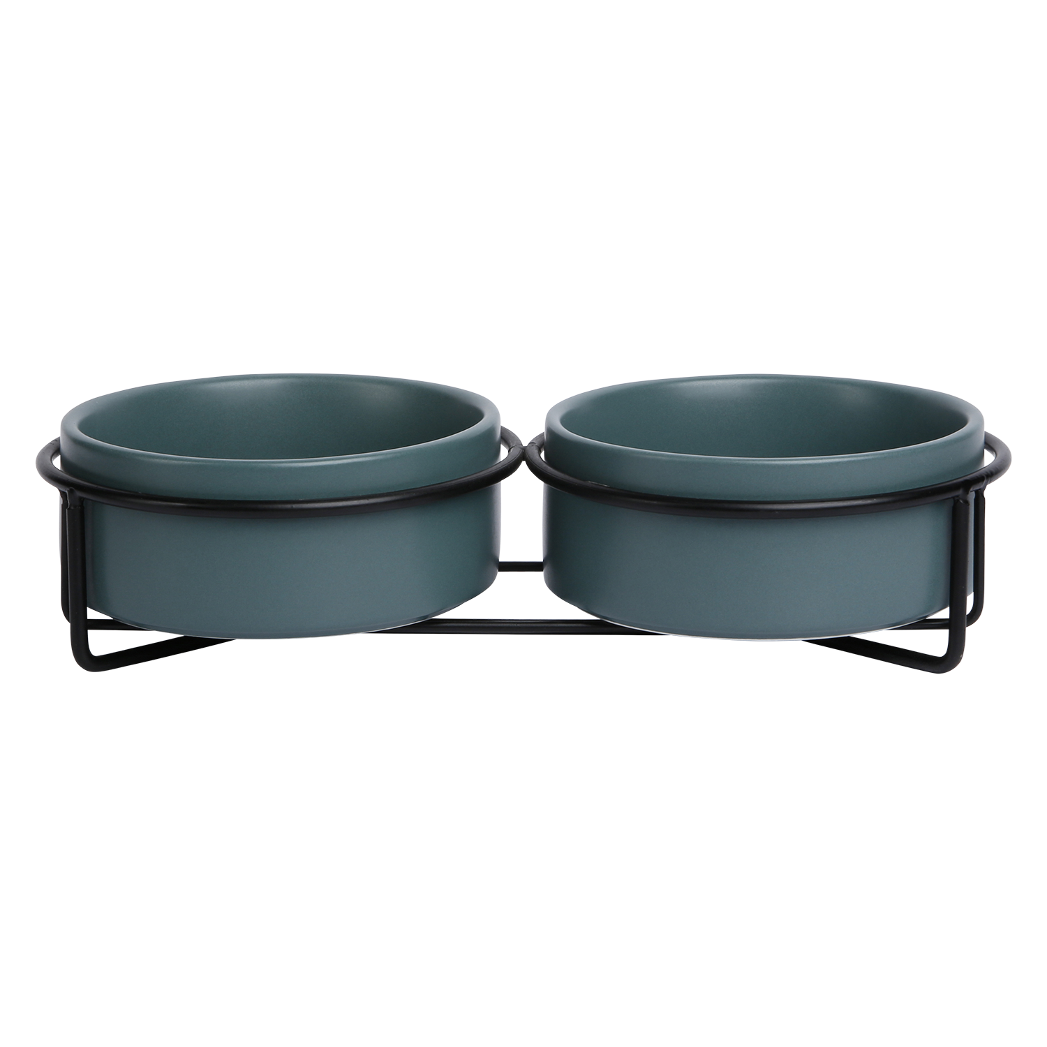 Jack and Vanilla Keramische voerbak metaal 5th Avenue Bon Appetit (5th) - 34x17x9cm - Groen