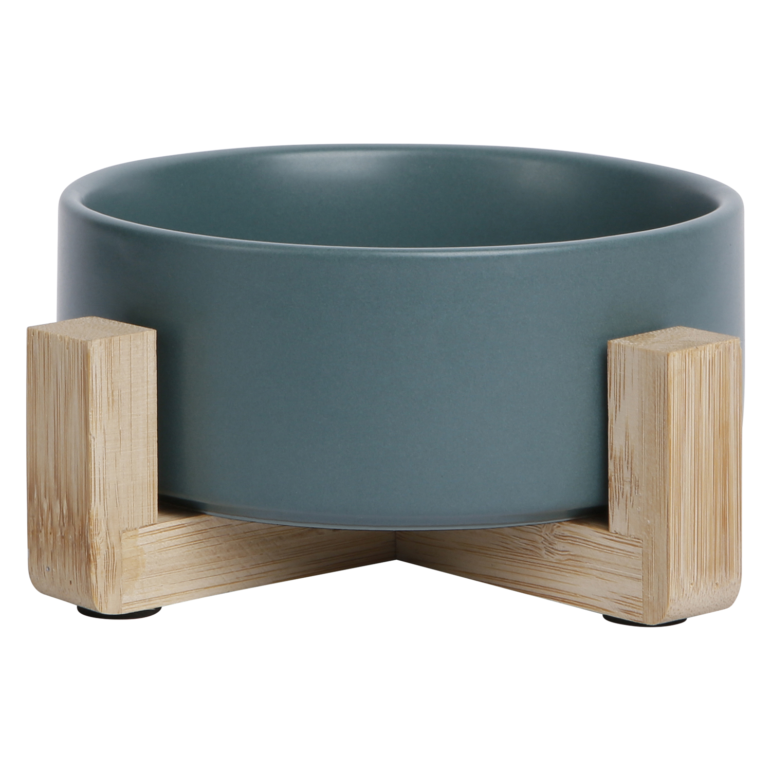 Jack and Vanilla Keramische voerbak bamboe 5th Avenue Bon Appetit (5th) - 20,5x20,5x10cm - Groen