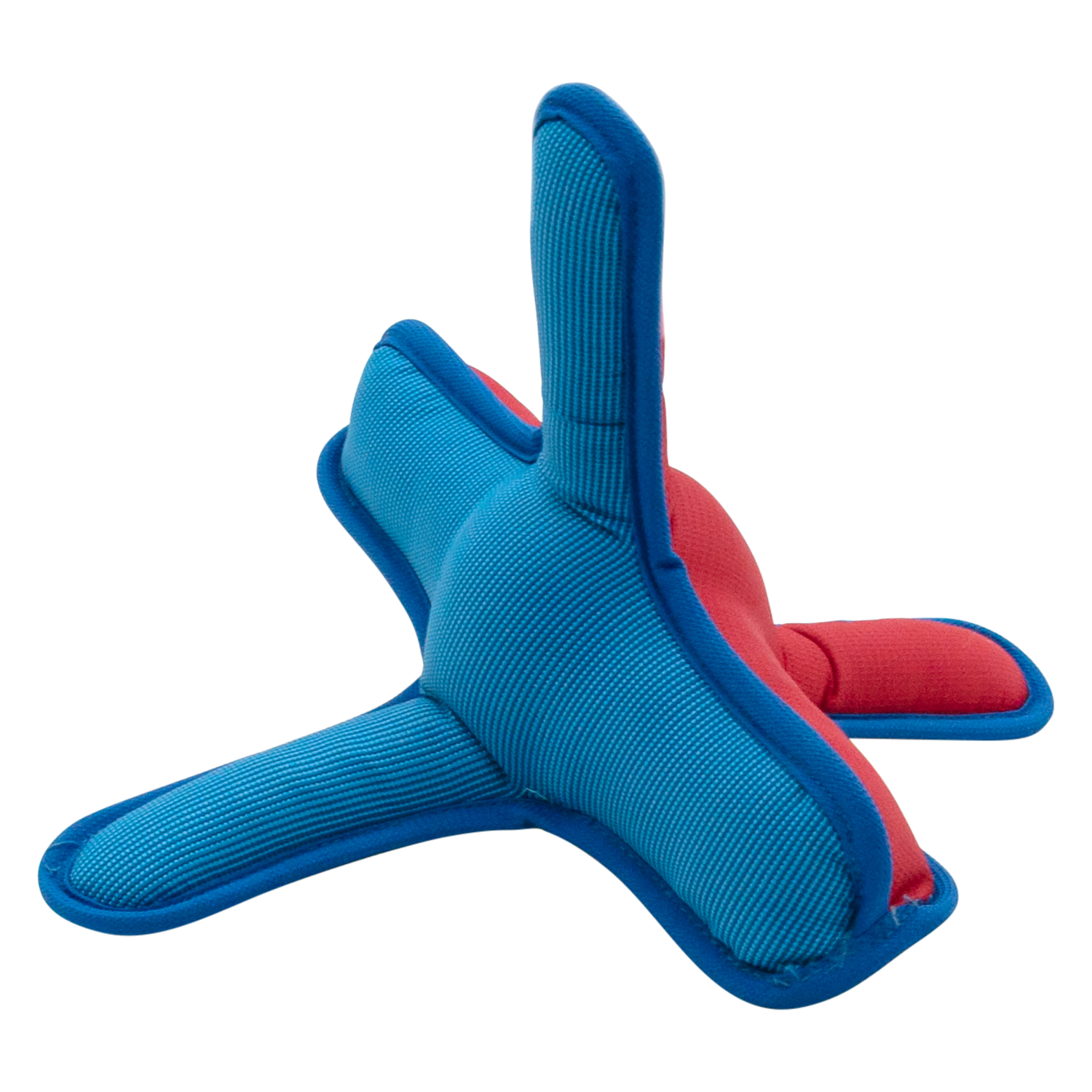 Jack and Vanilla Drijvend hondenspeeltje Sport Rex - 20cm - Rood/Geel/Blauw