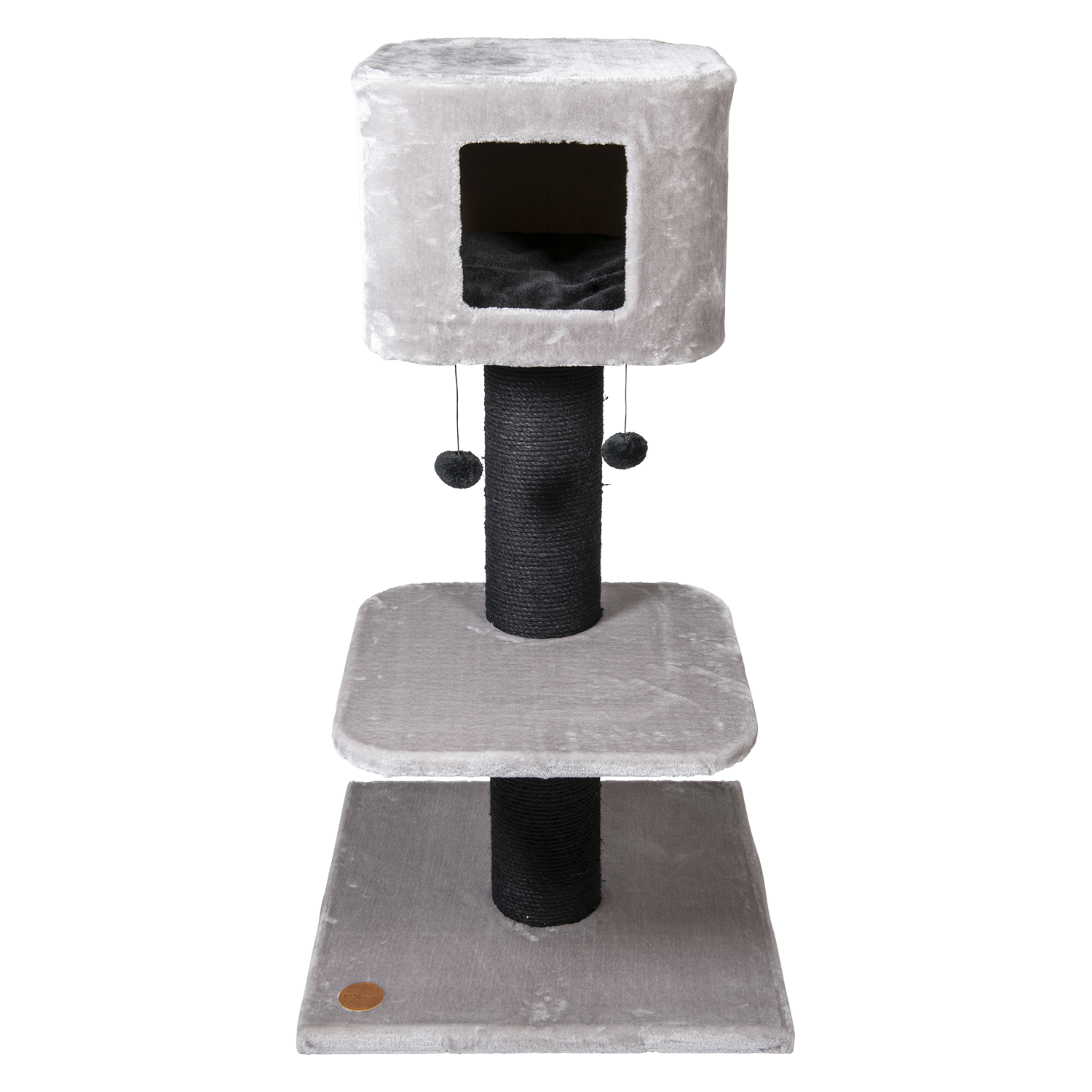 Jack and Vanilla Krabpaal Timeless Cat Trees (Home) - 60x60x115cm - Grijs/Zwart