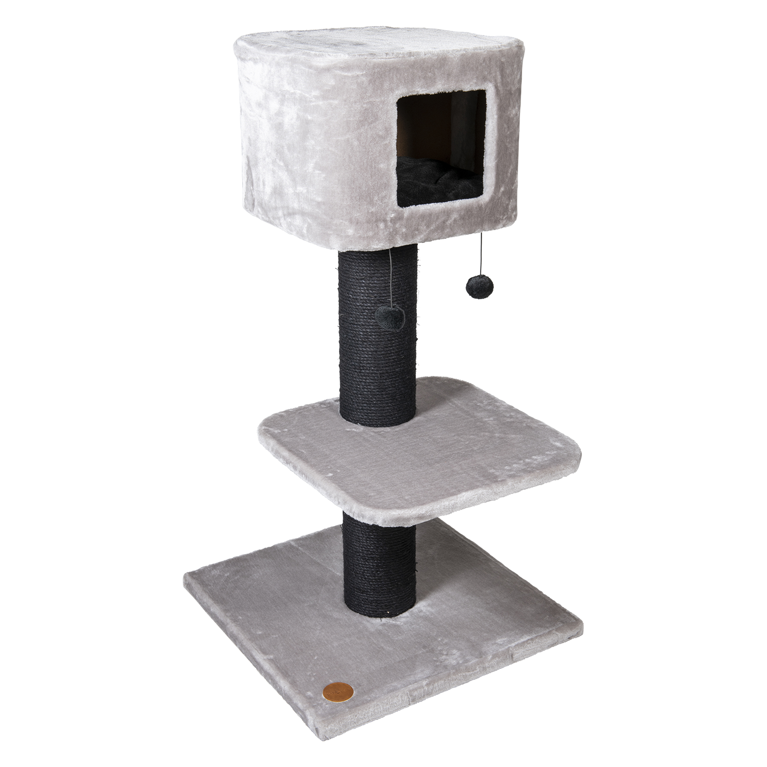 Jack and Vanilla Krabpaal Timeless Cat Trees (Home) - 60x60x115cm - Grijs/Zwart
