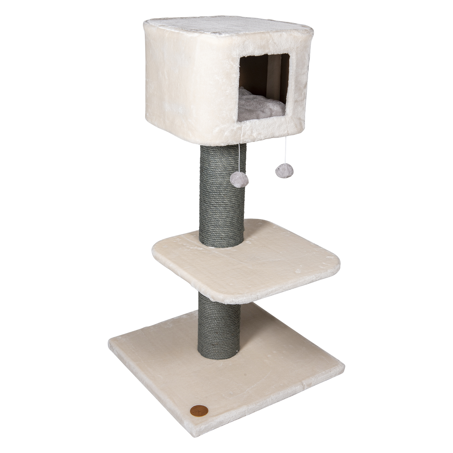 Jack and Vanilla Krabpaal Timeless Cat Trees (Home) - 60x60x115cm - Crème/Grijs