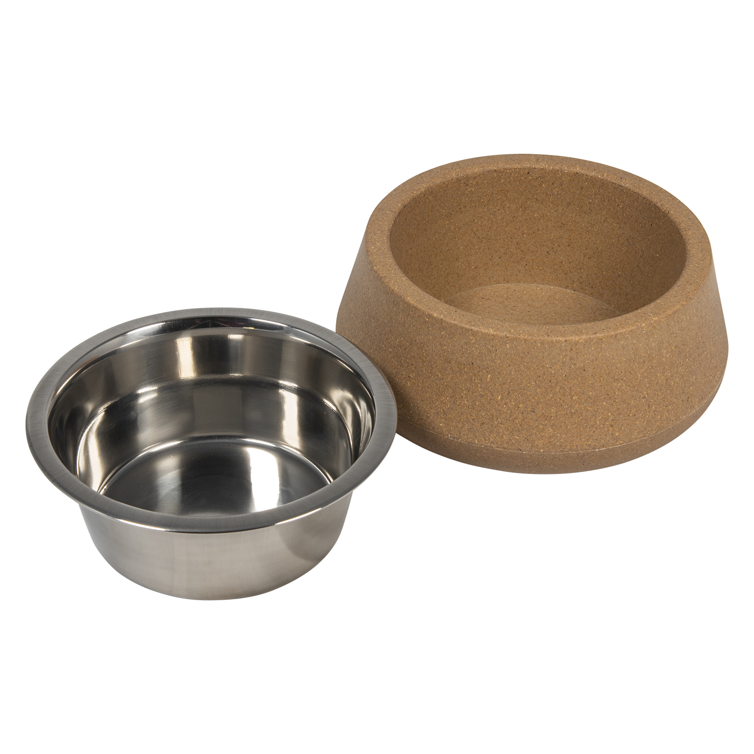 Jack and Vanilla Bamboe voerbak Timeless Bon Appetit (Time) - Ø17cm - Beige