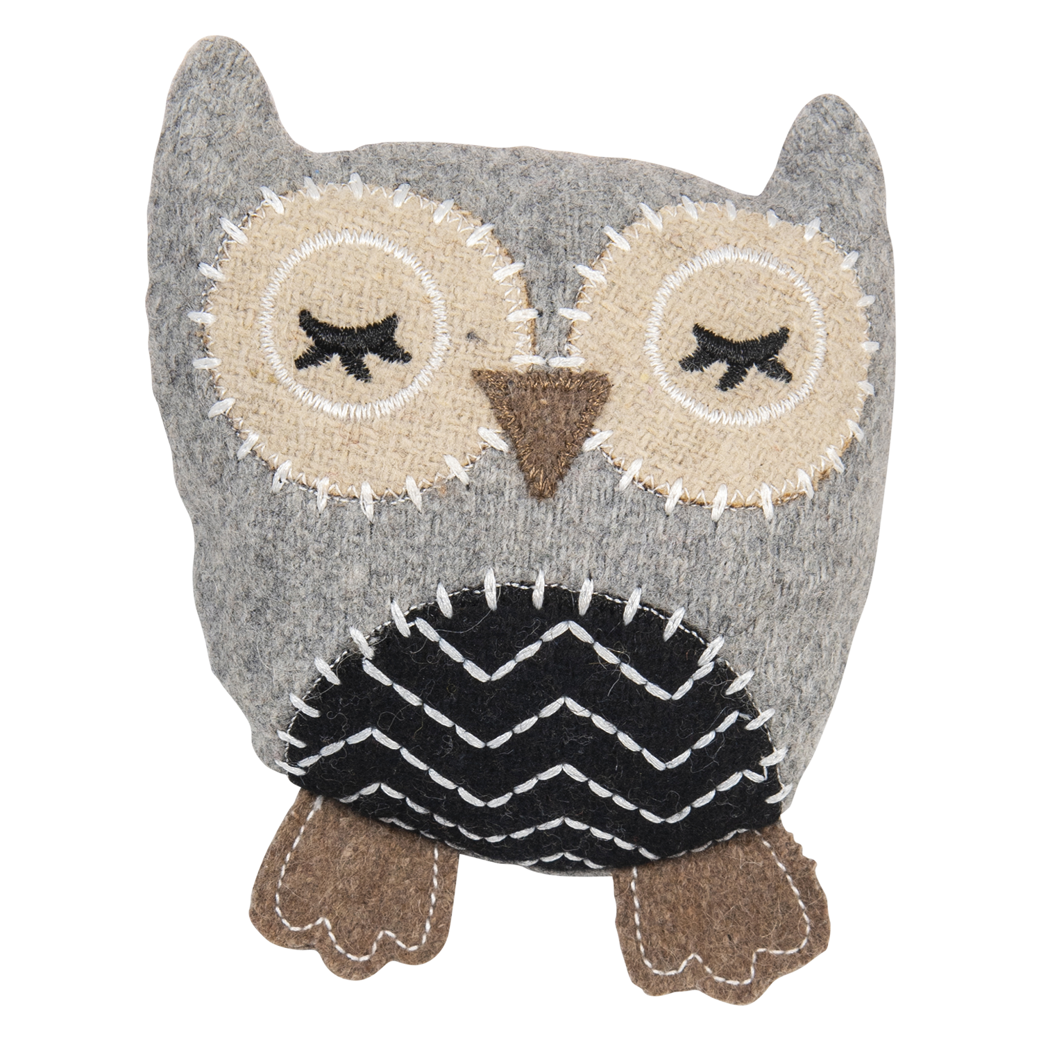 Jack and Vanilla Uil Revive Revive Toys - 14cm - Lichtgrijs