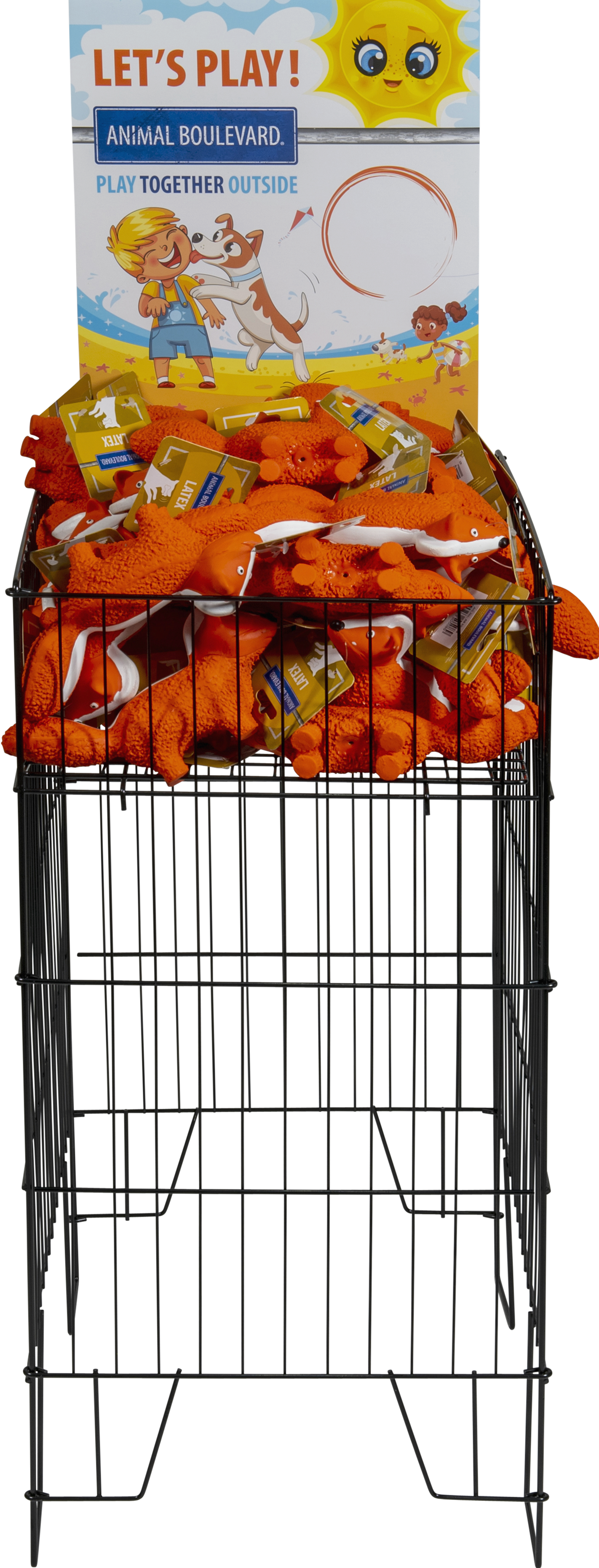 Animal Boulevard speeltje voor honden, oranje, 22 cm
