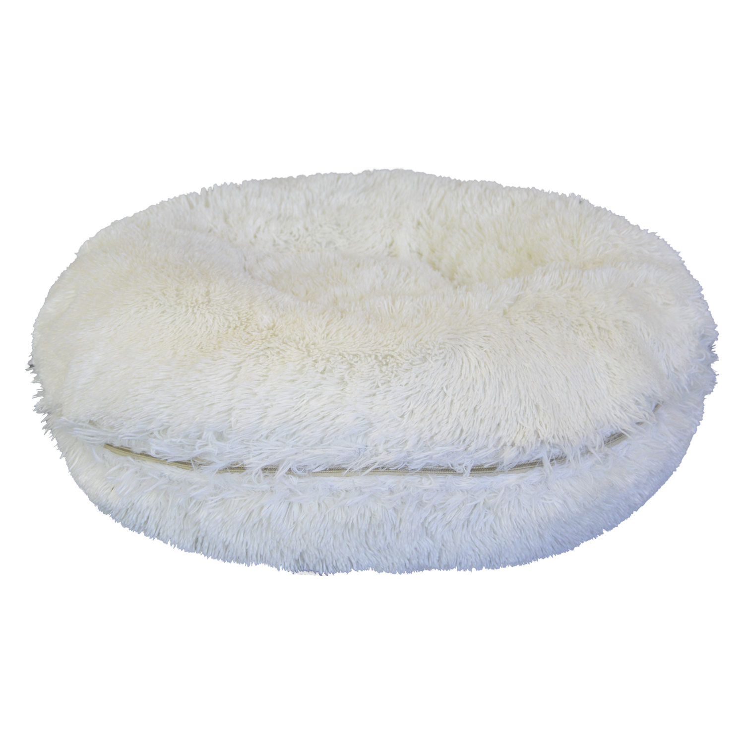 Jack and Vanilla Puff Home Sweet Home Puff - Ø105cm - Long Plush Wit