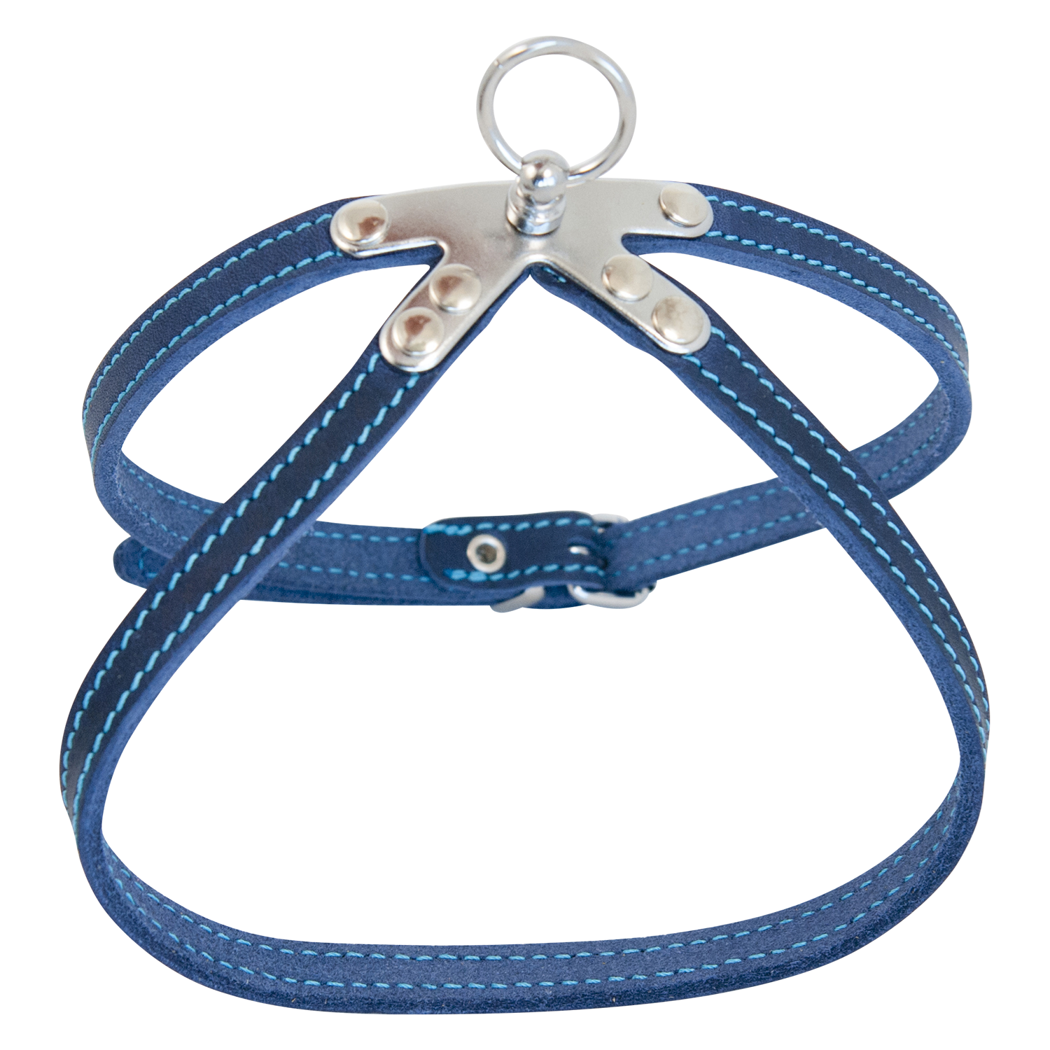 Jack and Vanilla Springtuigje Timeless Greased Leather - 10mmx35cm - Blauw