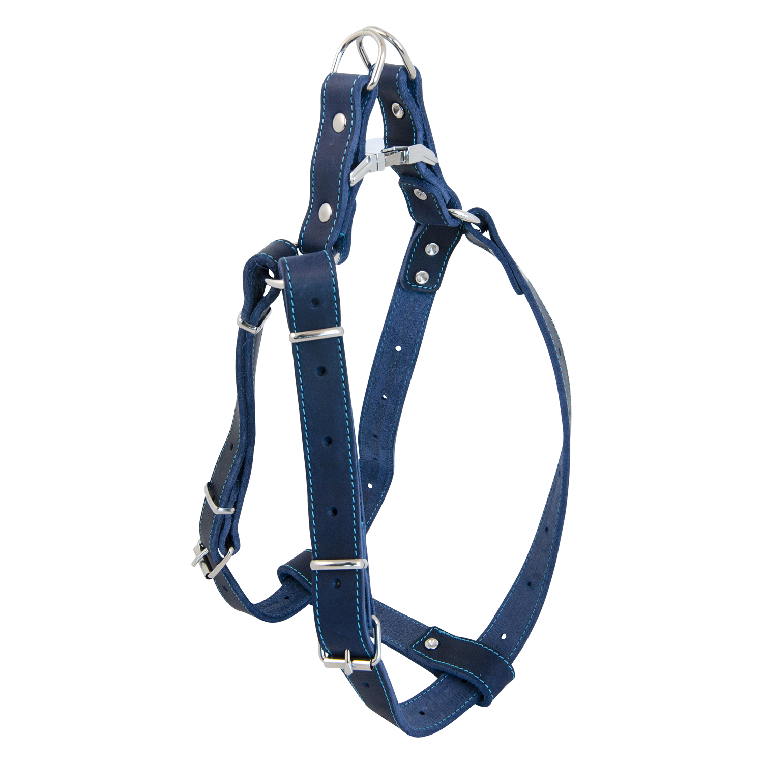 Jack and Vanilla Instaptuigje Timeless Greased Leather - 20mmx40-60cm - Blauw