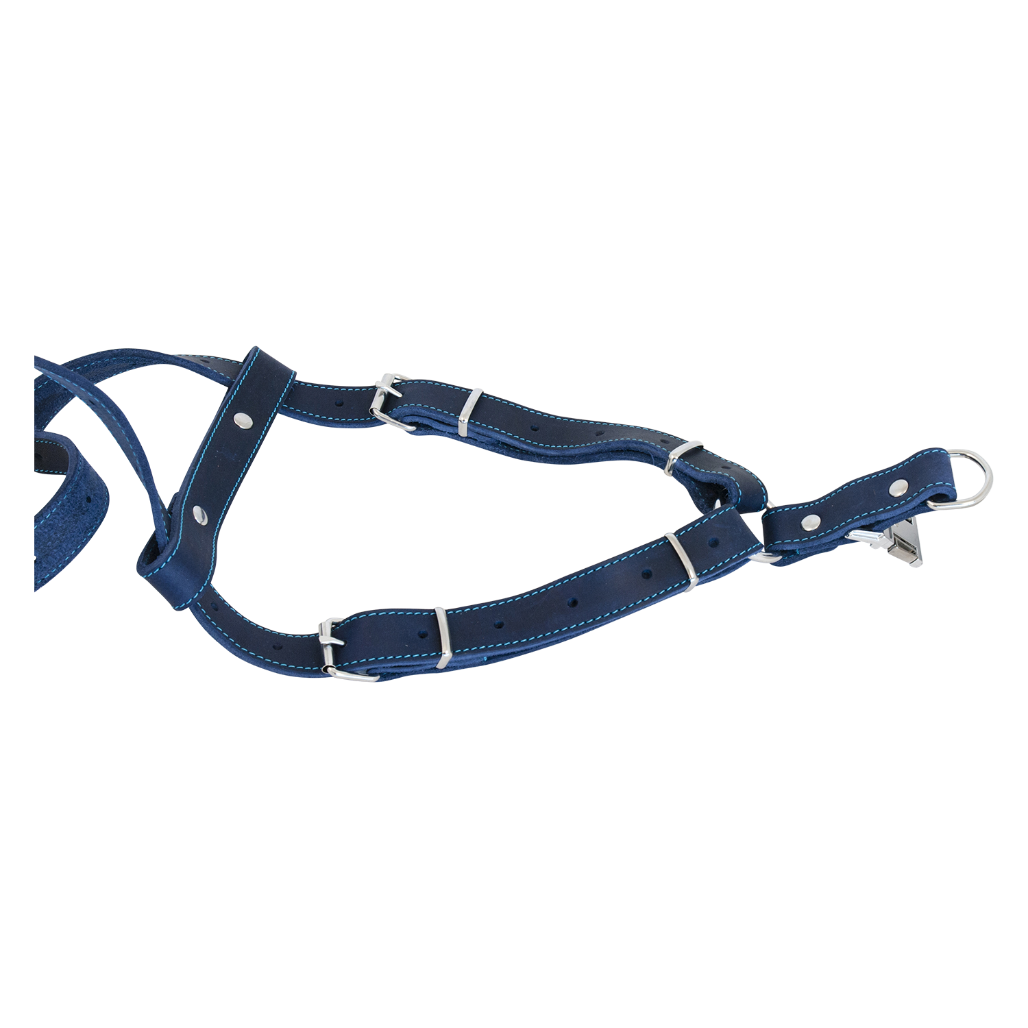 Jack and Vanilla Instaptuigje Timeless Greased Leather - 25mmx65-90cm - Blauw