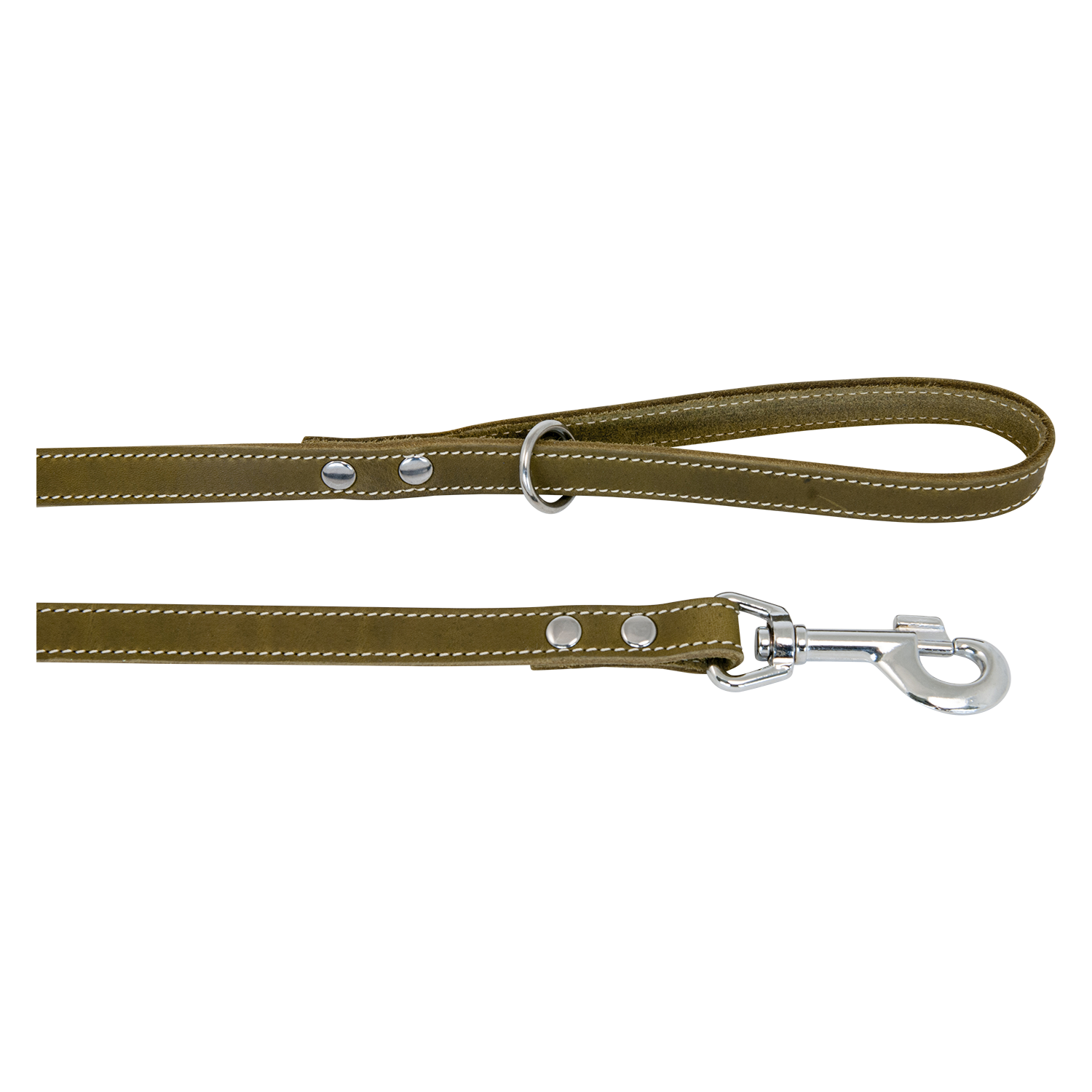 Jack and Vanilla Leiband Timeless Greased Leather - 10mmx120cm - Groen