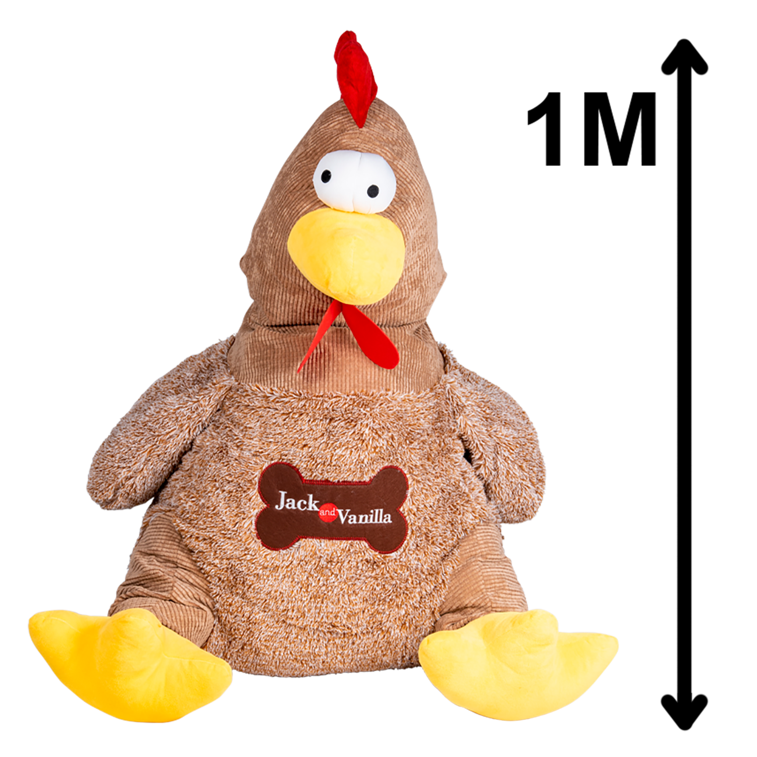 Jack and Vanilla Hondenspeeltje Timeless Velveties - 100cm - Bruin