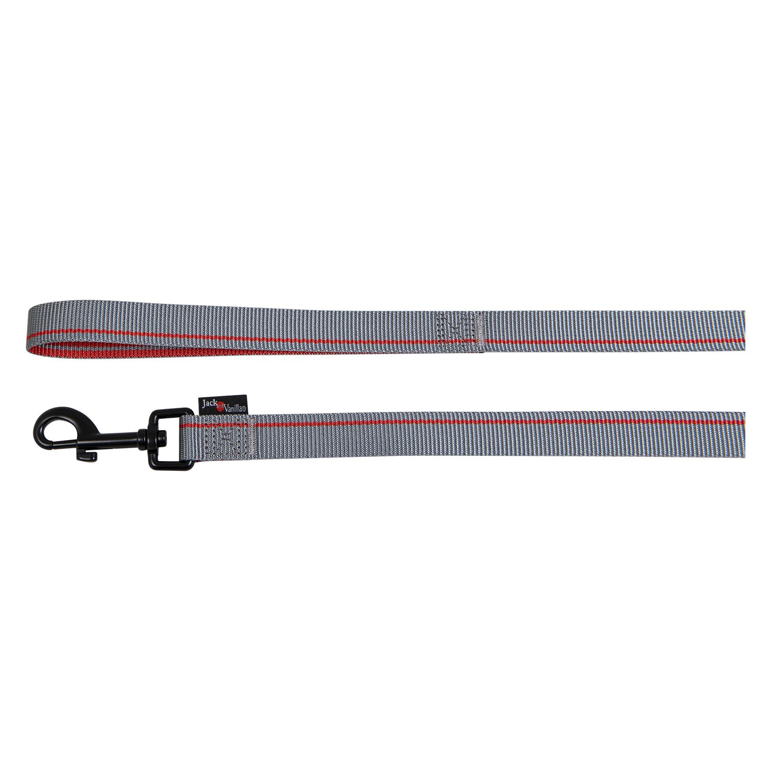 Jack and Vanilla Leiband House of Colors Stripe - 20mmx120cm - Grijs/Rood